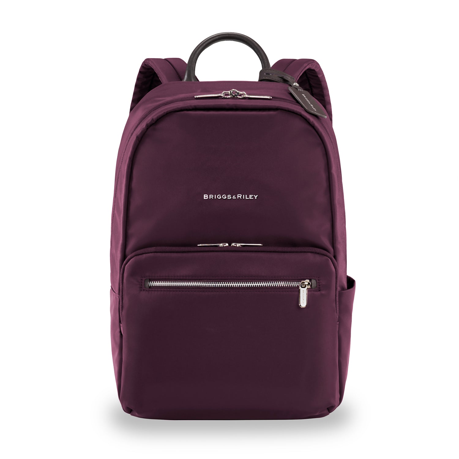 Essential Backpack front view #color_plum