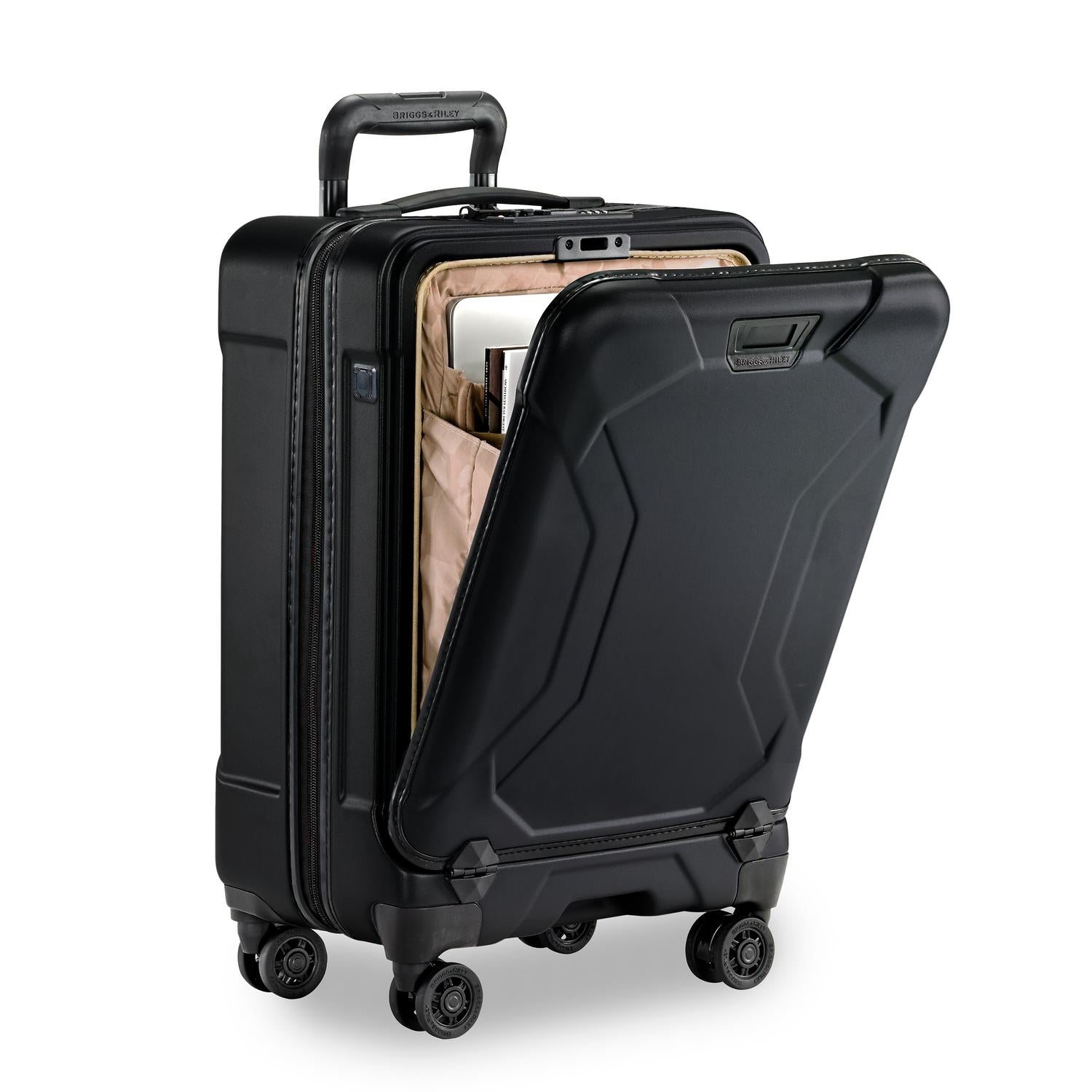  Torq International Carry-On Spinner Front Door #color_stealth