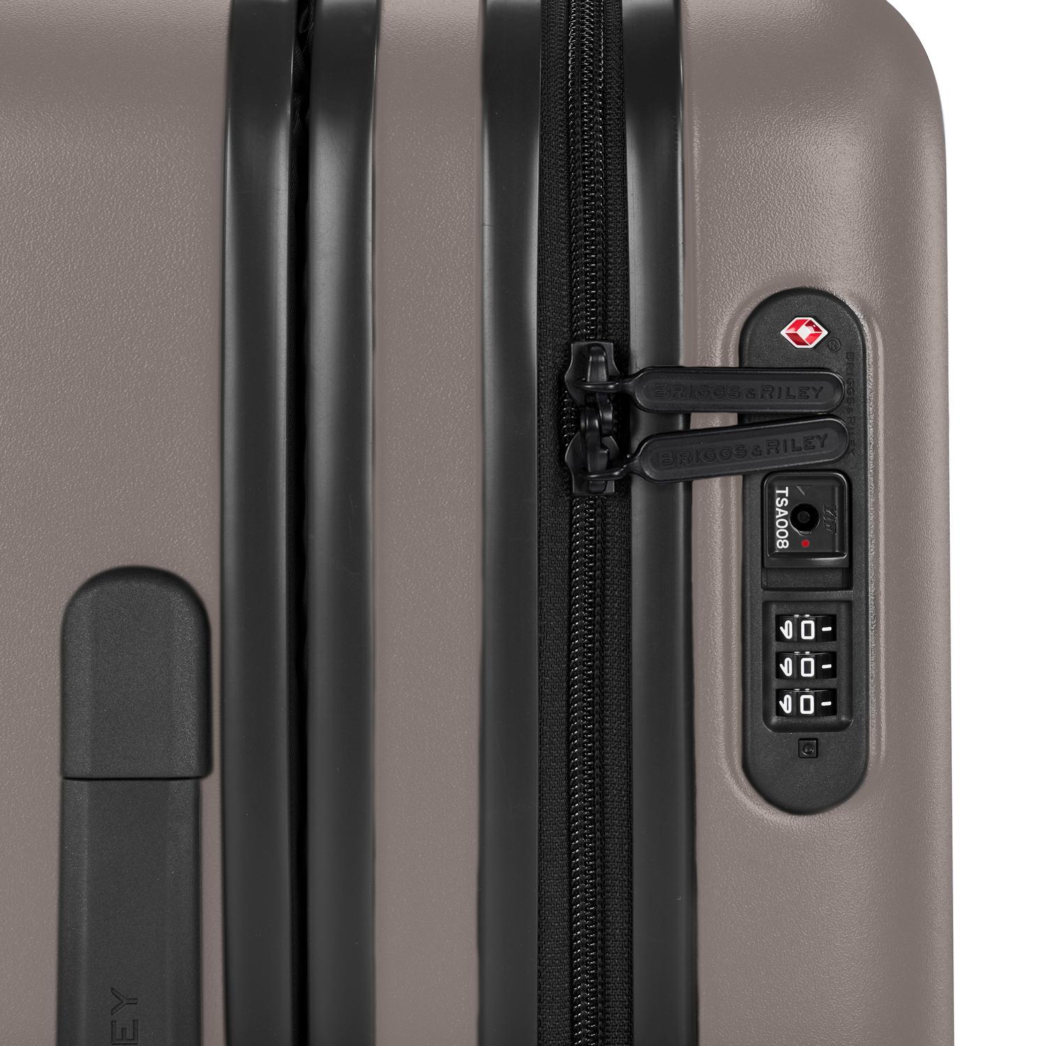 Briggs and Riley Sympatico International Carry-On Expandable Spinner Latte  Lock #color_latte