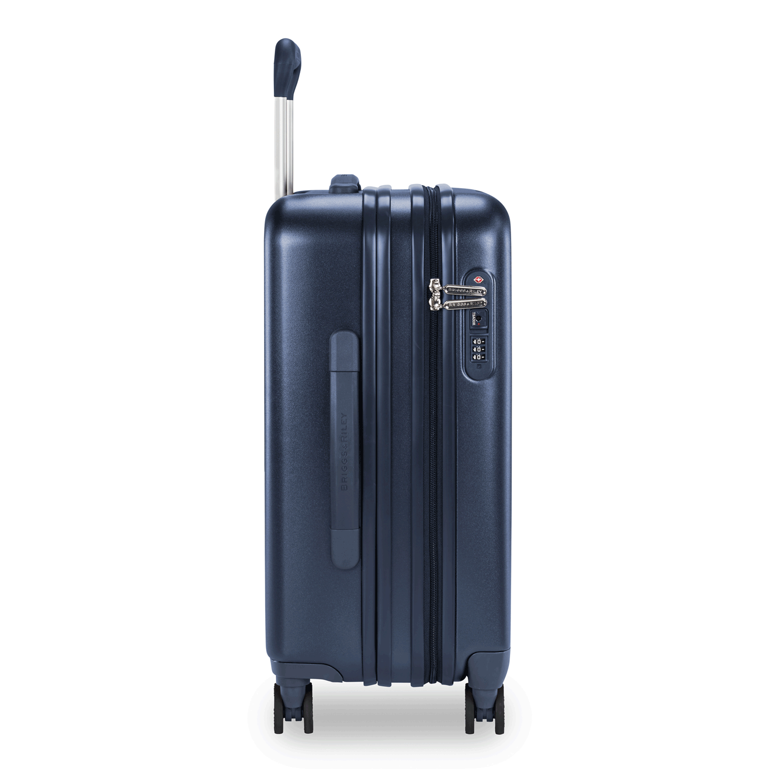 International 21" Carry-On Expandable Spinner Plum CX Expansion #color_matte-navy