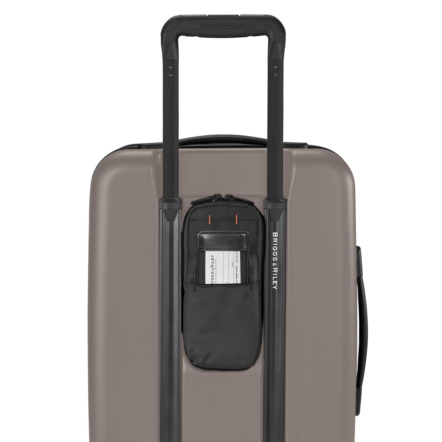 Briggs and Riley Sympatico Domestic Carry-On Expandable Spinner  ID Tag #color_latte