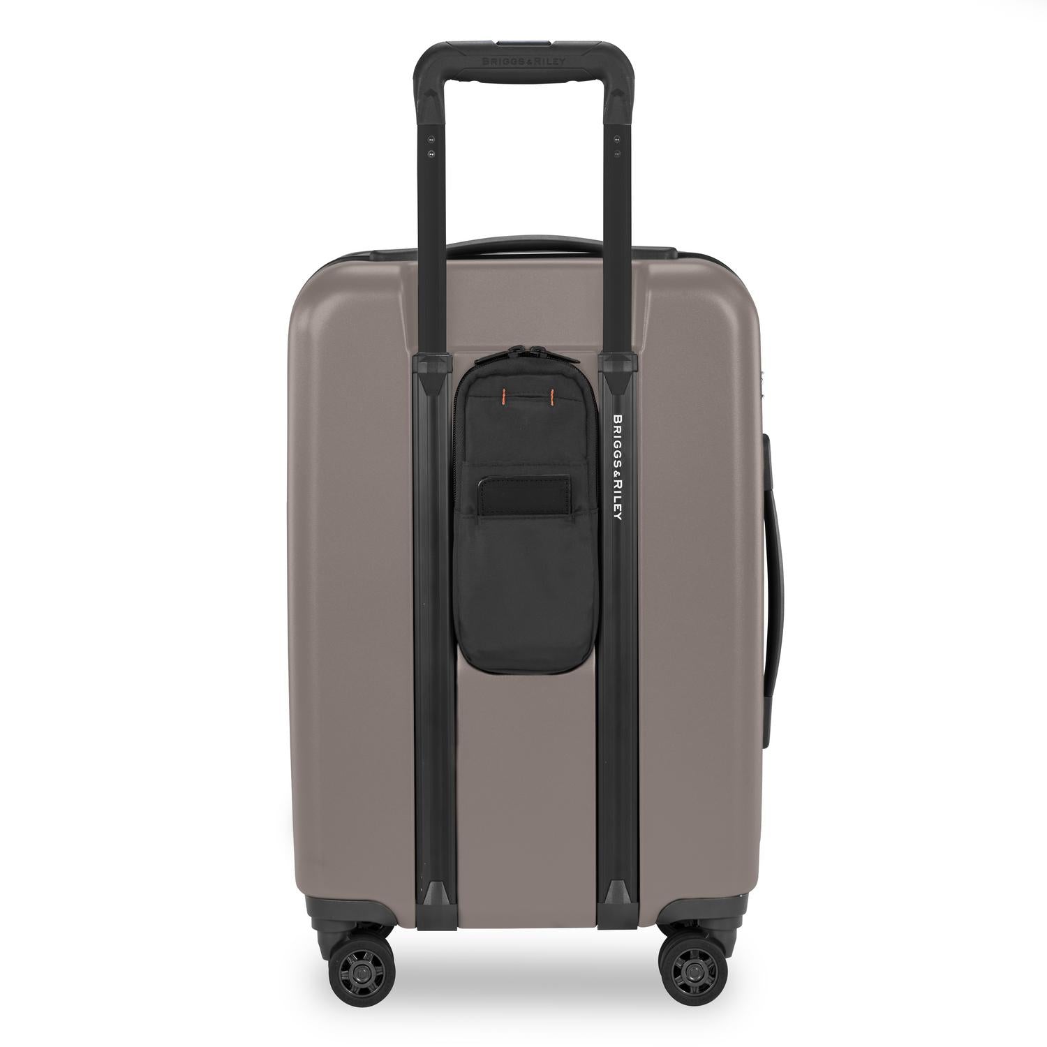Briggs and Riley Sympatico Domestic Carry-On Expandable Spinner Latte Back #color_latte