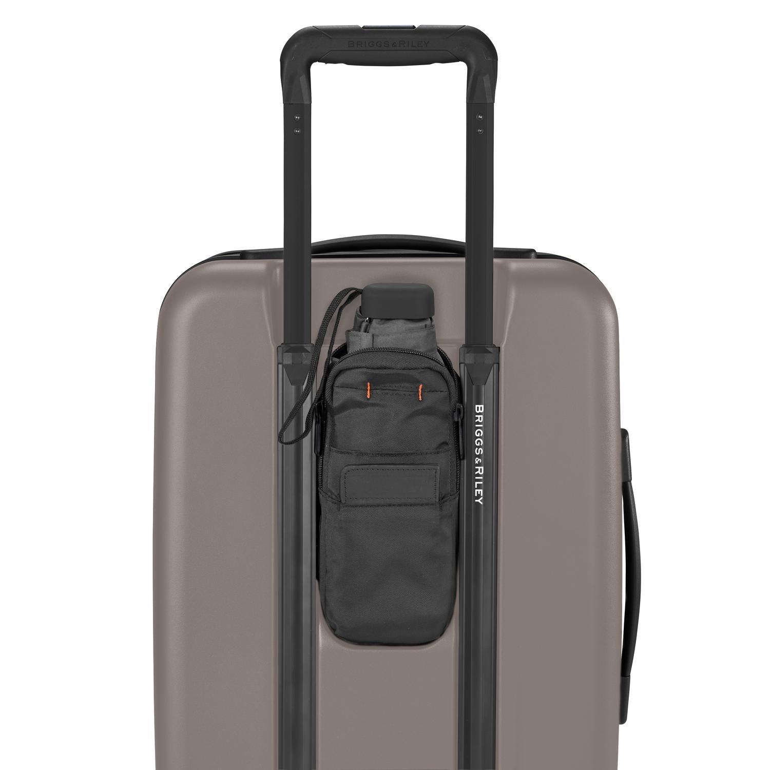 Briggs and Riley Sympatico Domestic Carry-On Expandable Spinner Latte Back Pocket #color_latte