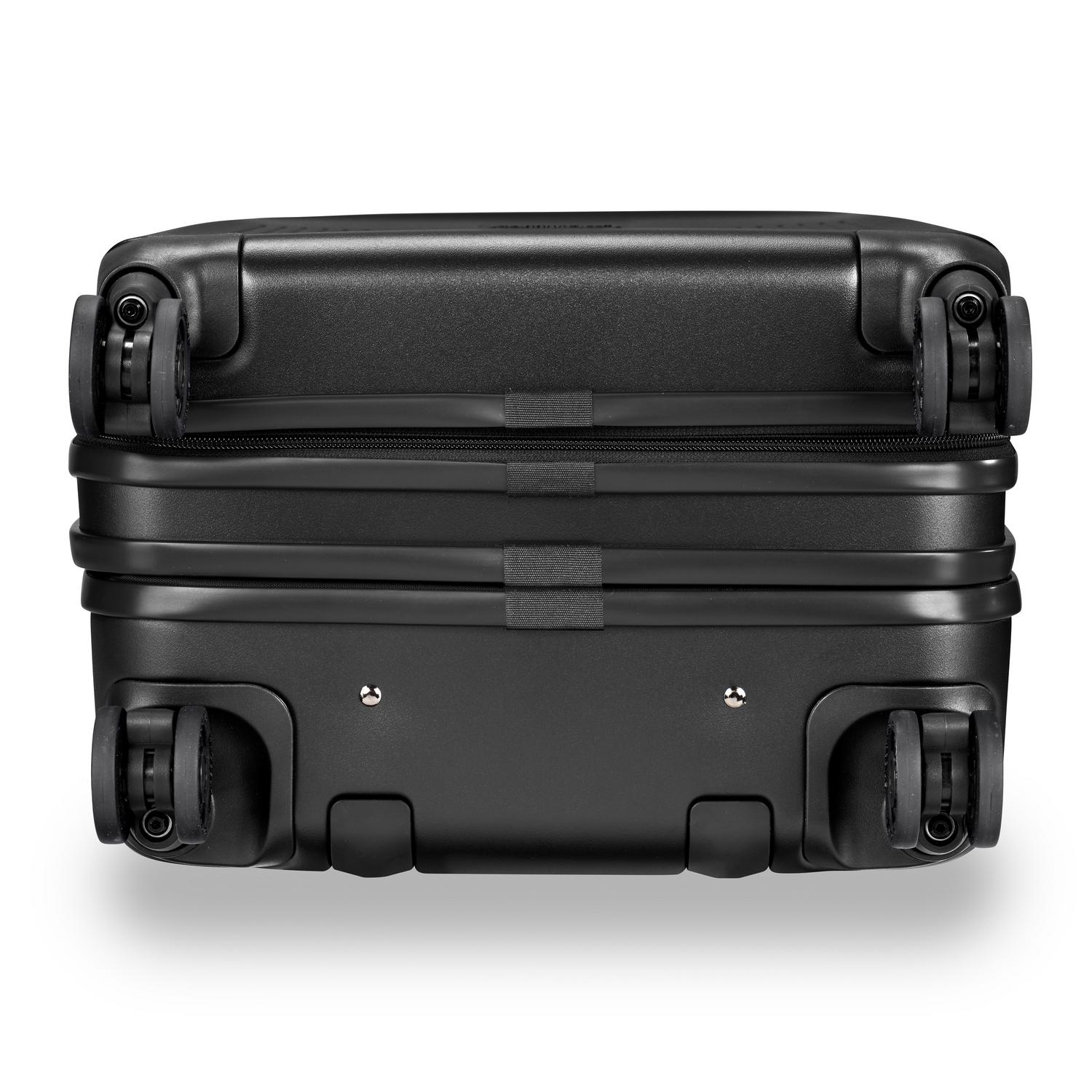 Briggs and Riley Sympatico Domestic Carry-On Expandable Spinner Black Bottom #color_black