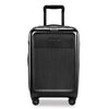 Briggs and Riley Sympatico Domestic Carry-On Expandable Spinner Black Front #color_black
