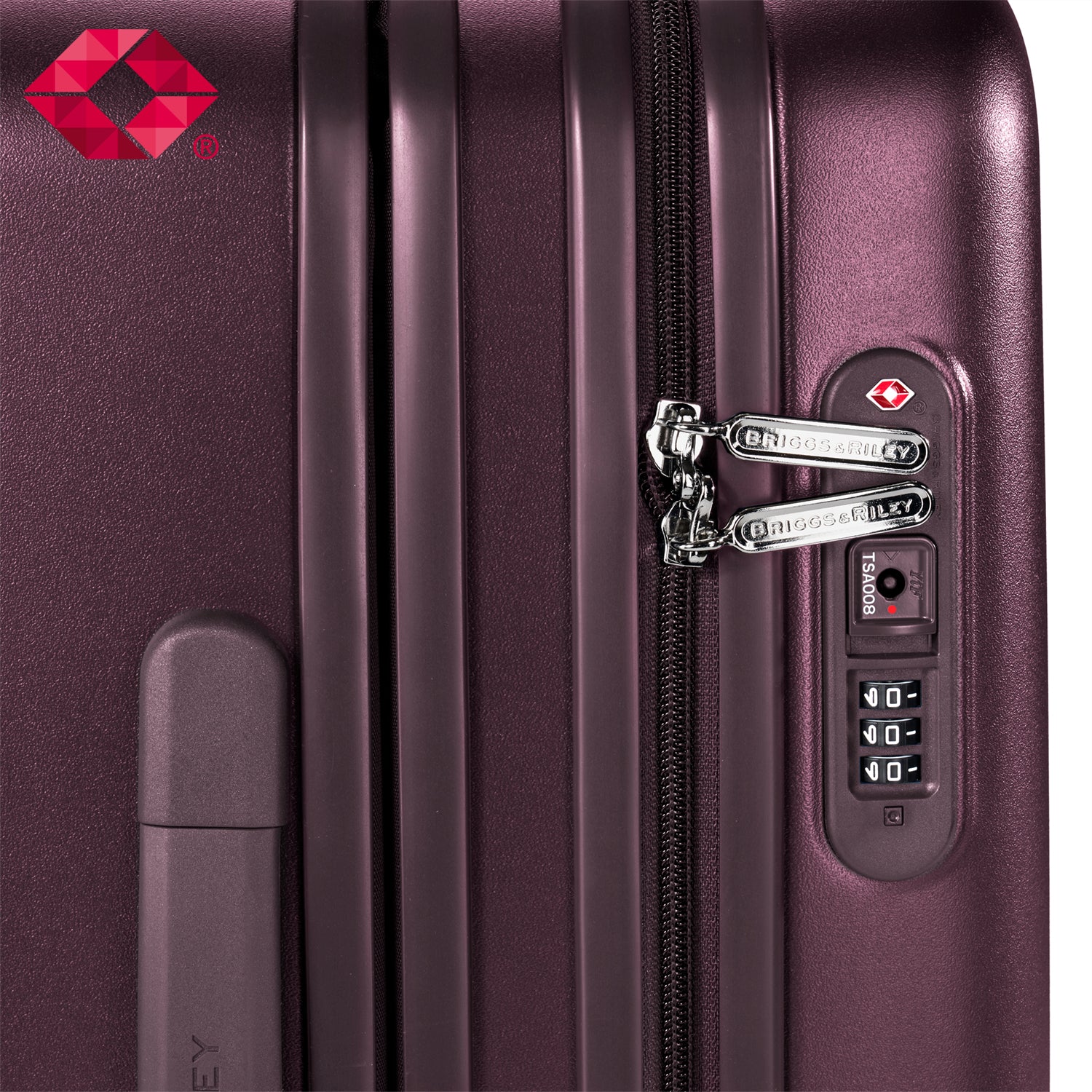 Briggs and Riley Sympatico Domestic Carry-On Expandable Spinner Plum Lock #color_plum