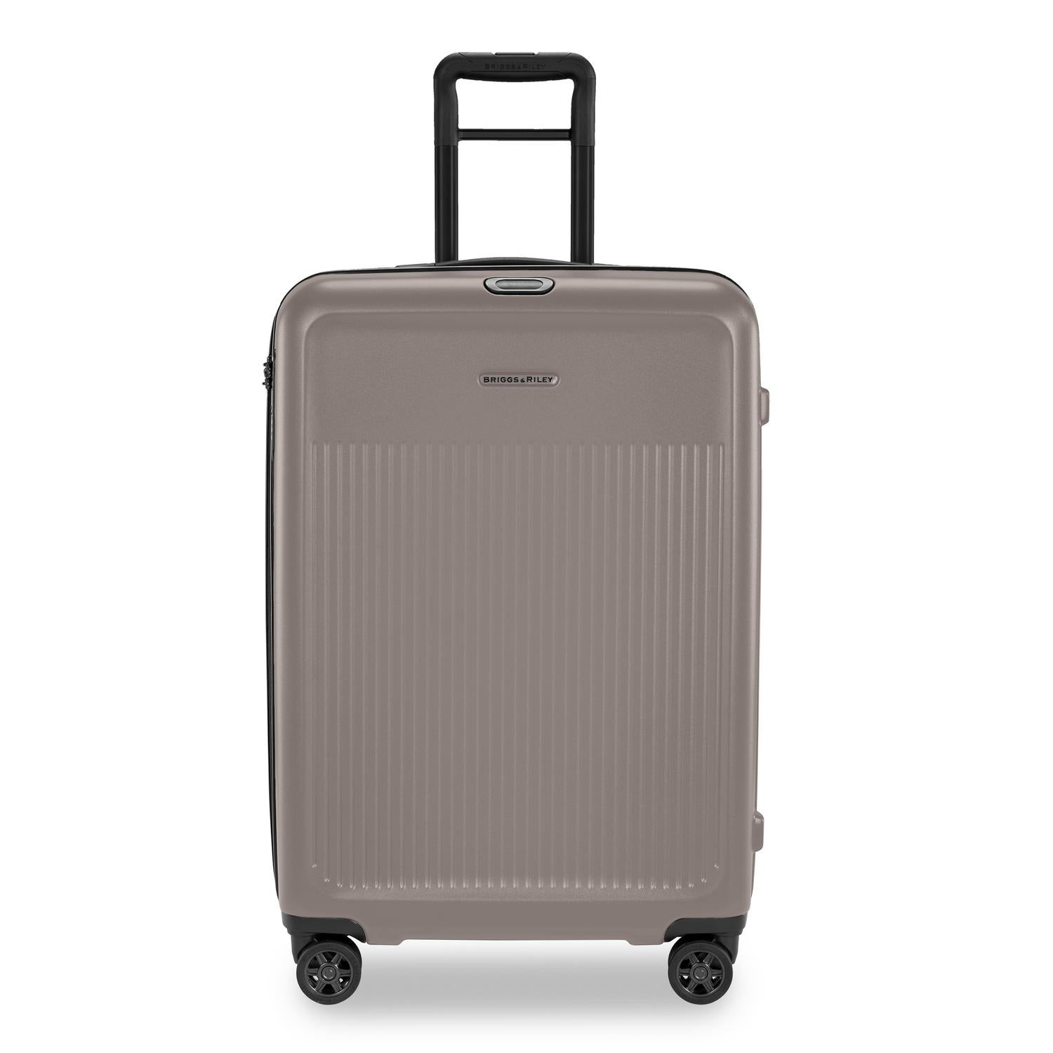 Briggs and Riley Sympatico Medium expandable Spinner Latte Front #color_latte