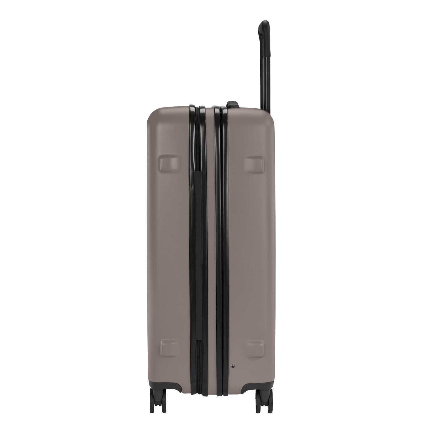 Briggs and Riley Sympatico Large Expandable Spinner Latte Side #color_latte