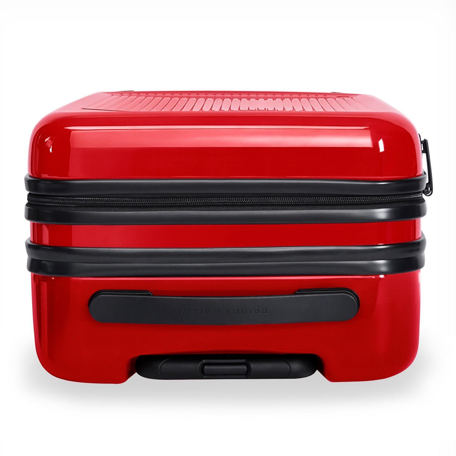 Essential  Carry-On Expandable Spinner in Glossy Ruby, Front View  #color_glossy-ruby