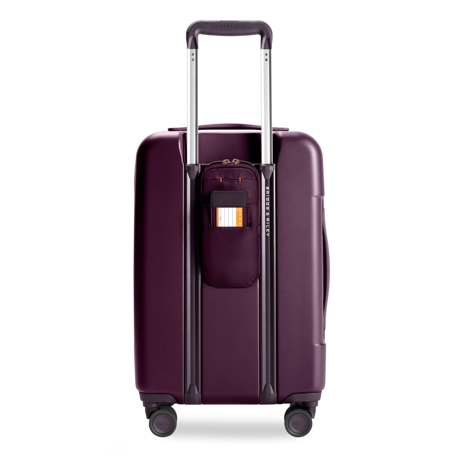 Essential Front Pocket Carry-On Expandable Spinner in Plum #color_plum