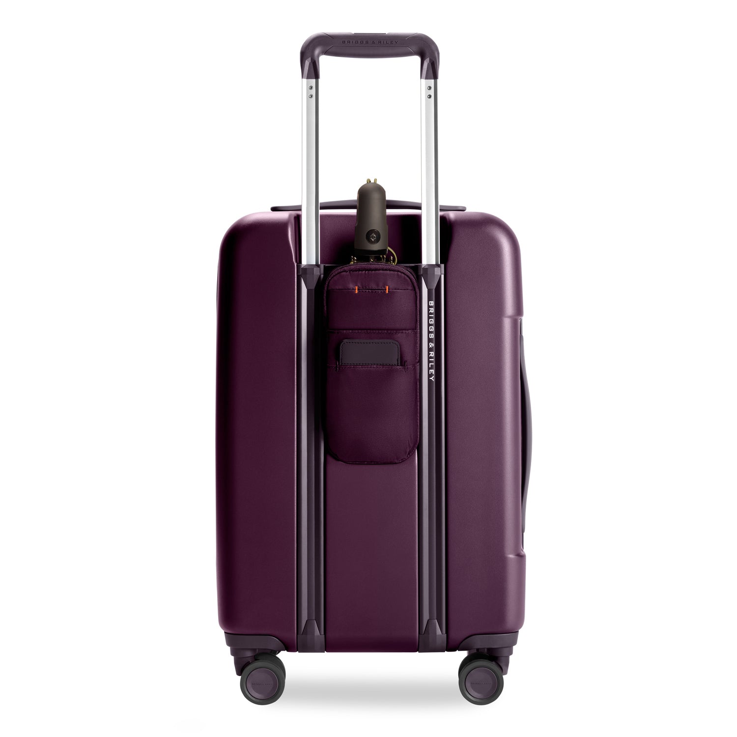 Essential Front Pocket Carry-On Expandable Spinner in Plum #color_plum