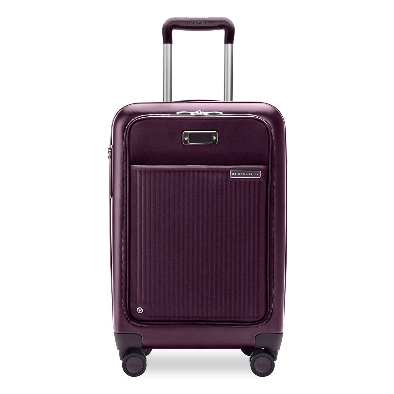 Essential Front Pocket Carry-On Expandable Spinner in Plum #color_plum