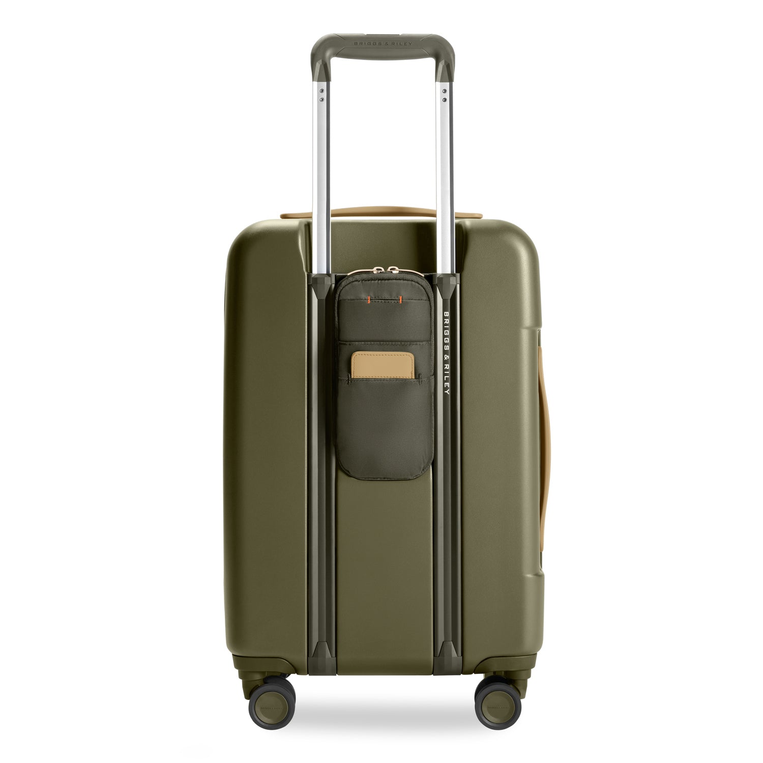 Essential Front Pocket Carry-On Expandable Spinner in Olive #color_olive