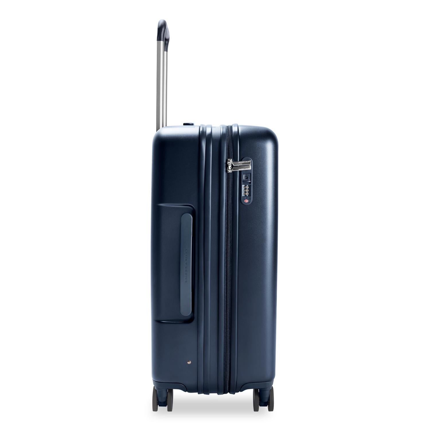 Medium Expandable Spinner in Navy, Side View #color_navy