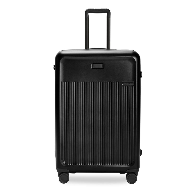Large Expandable Spinner in Black, Front View #color_black