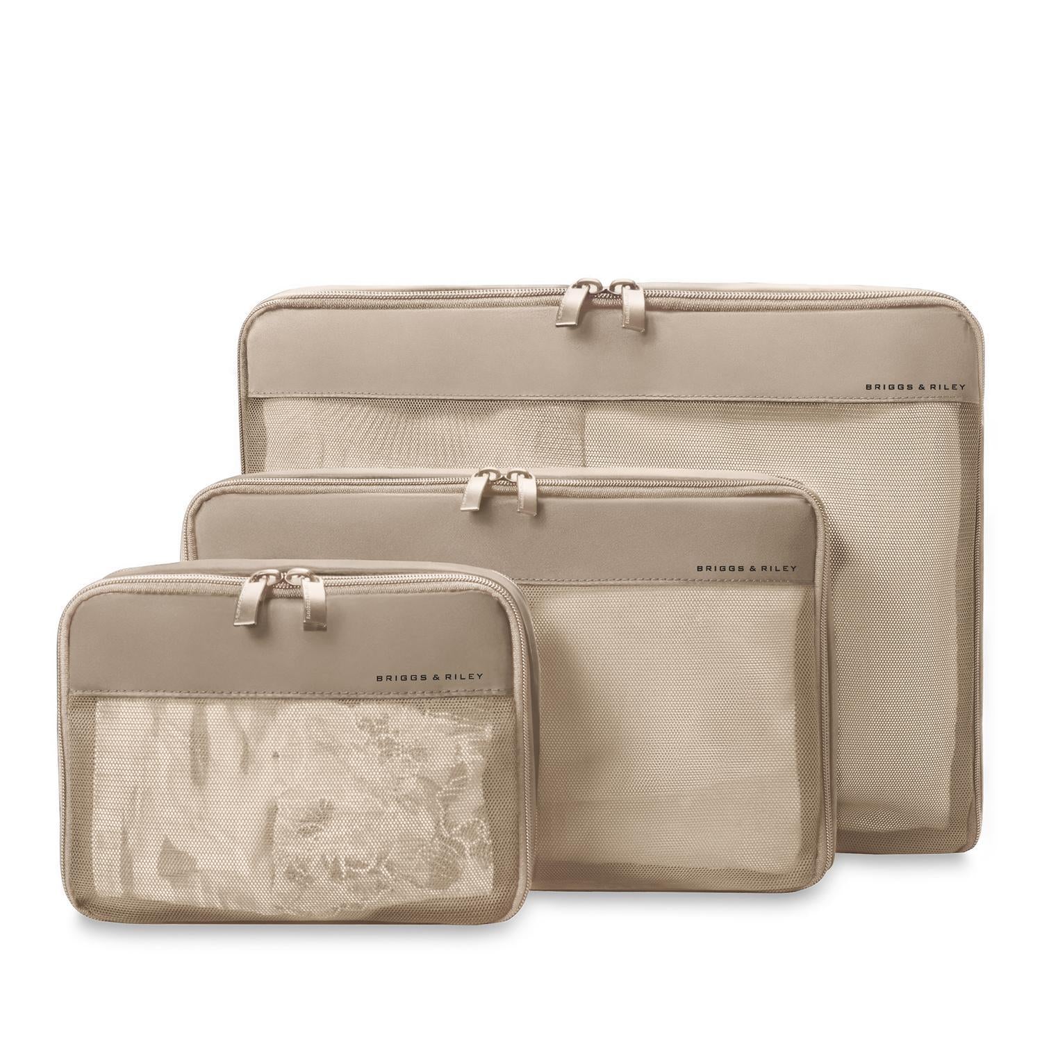 Check-in Packing Cubes in Tan Color #color_tan