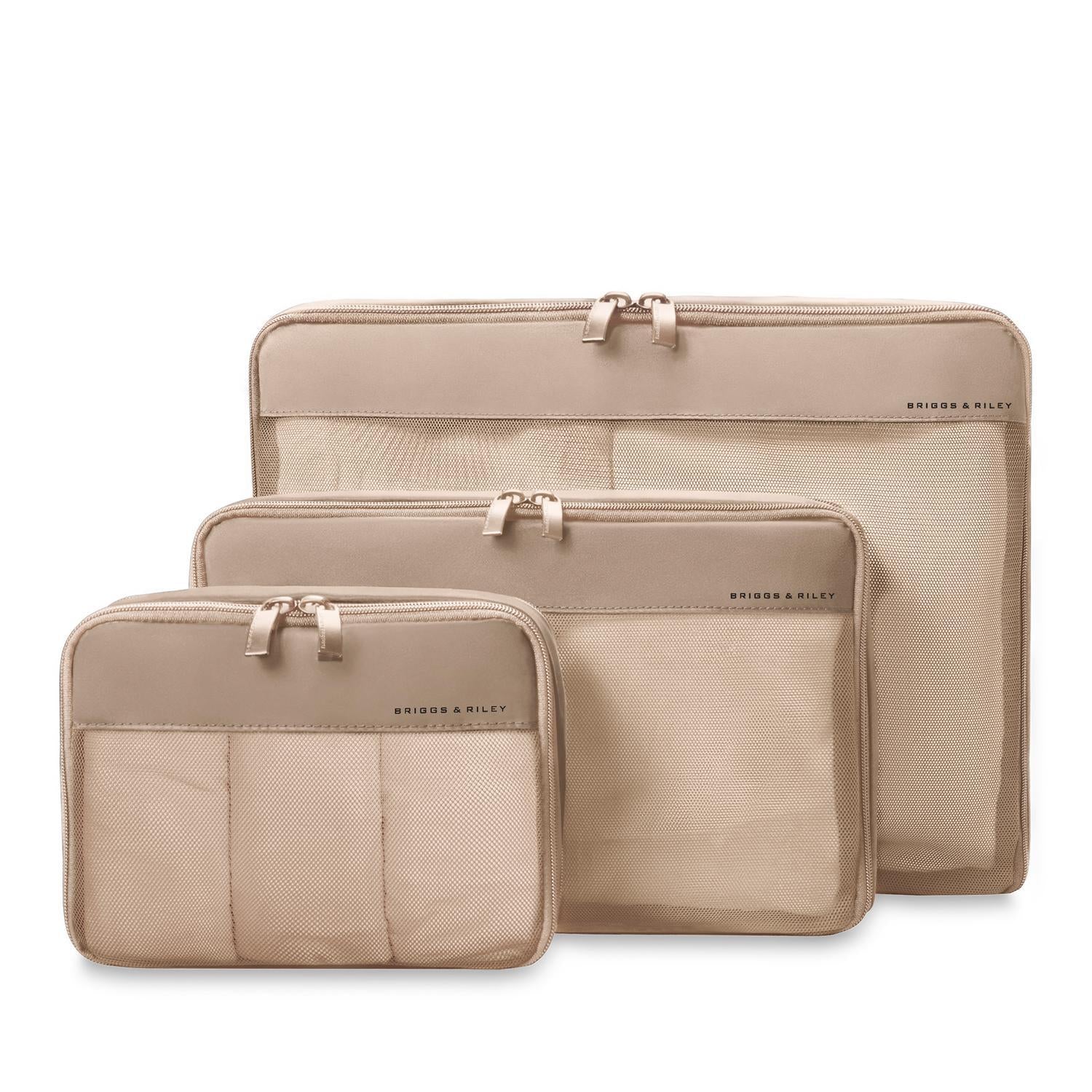 Check-in Packing Cubes in Tan Color #color_tan