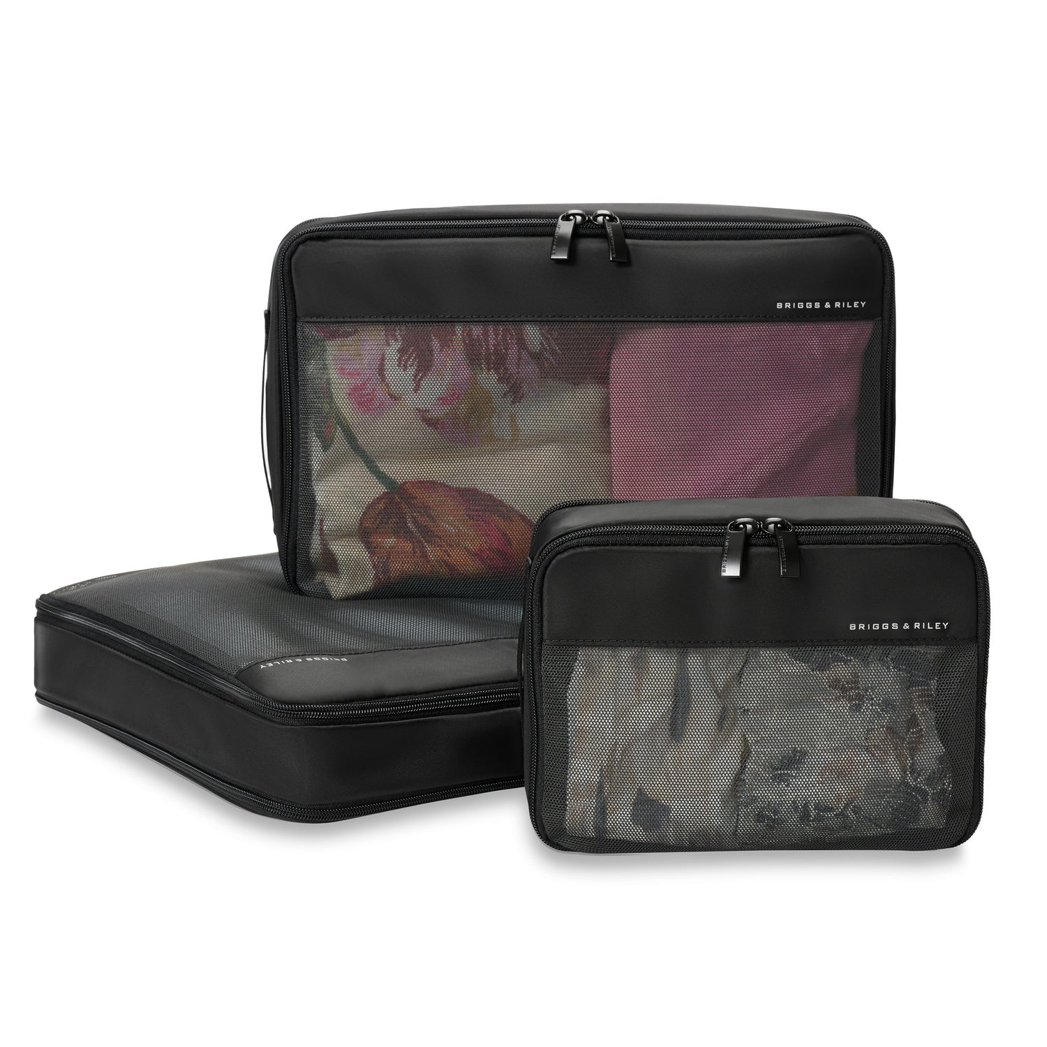 Briggs Riley Check in Packing Cube Set Black