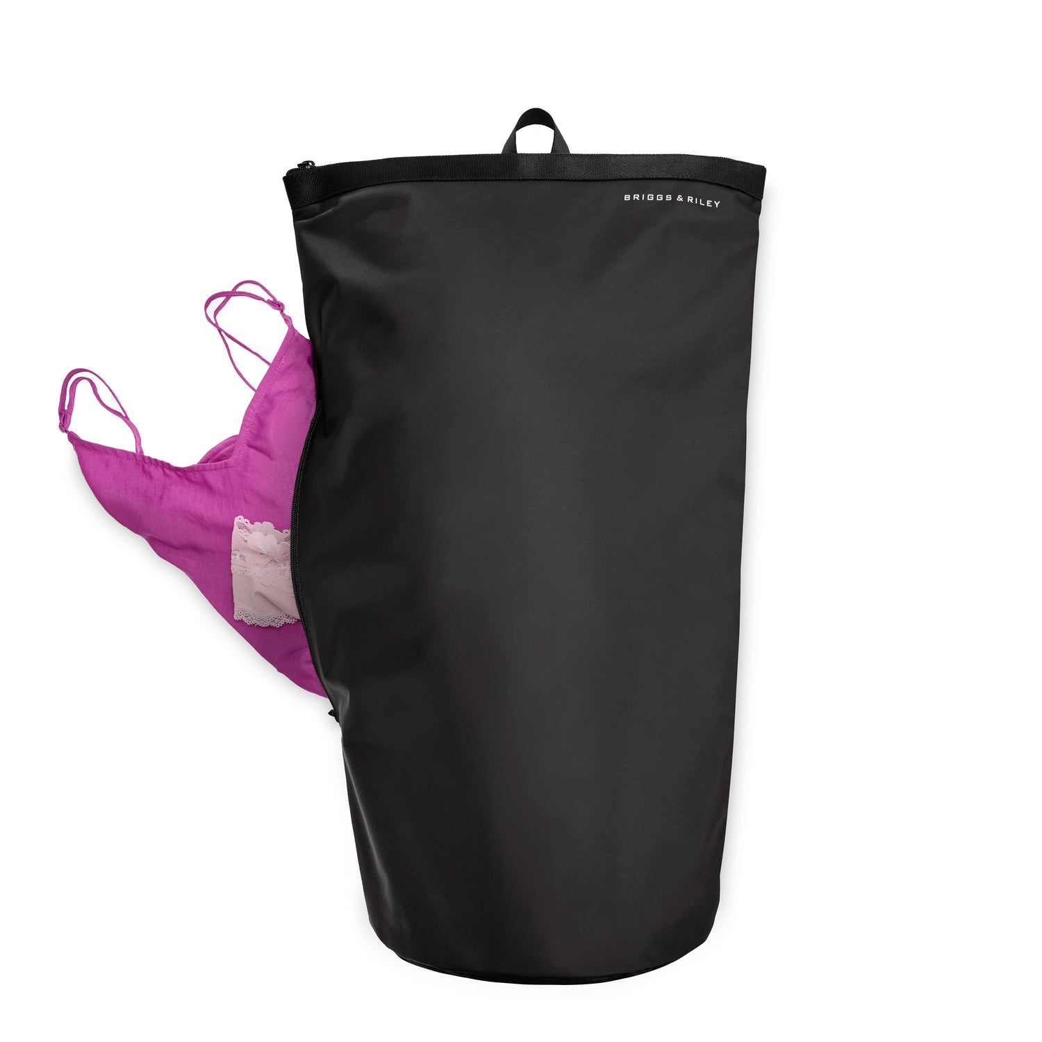 Zippered Laundry Bag #color_black