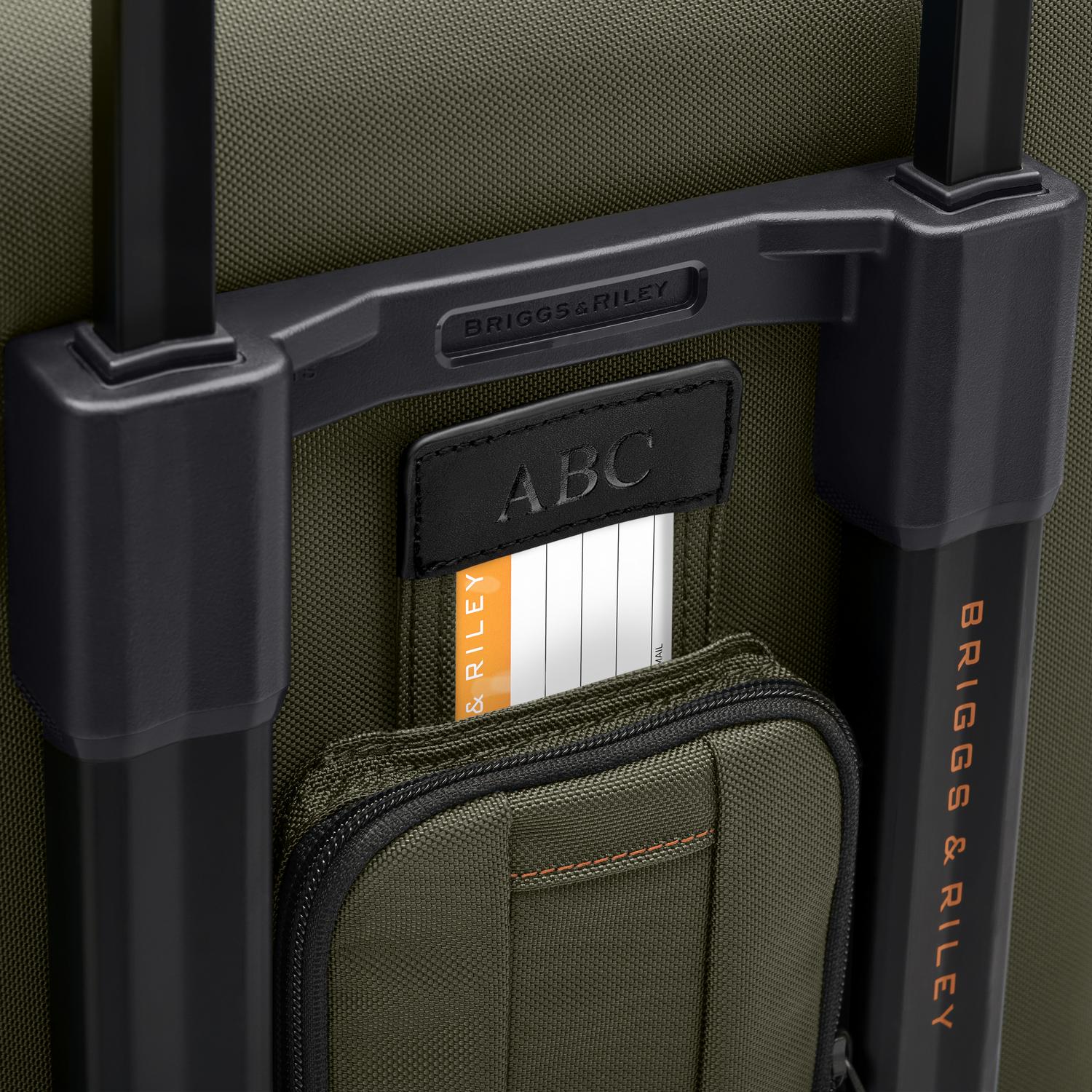 ZDX International 21" Carry-On Expandable Spinner Hunter Monogram ID #color_hunter