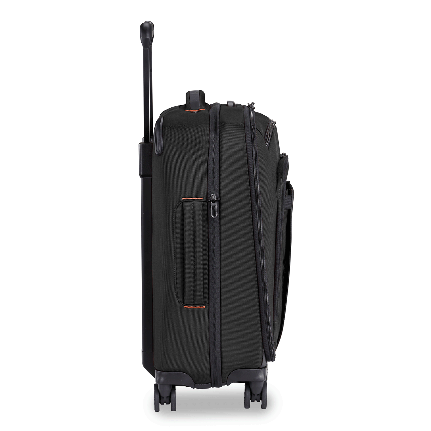 International 21" Carry-On Expandable Spinner Black CX Expansion  #color_black