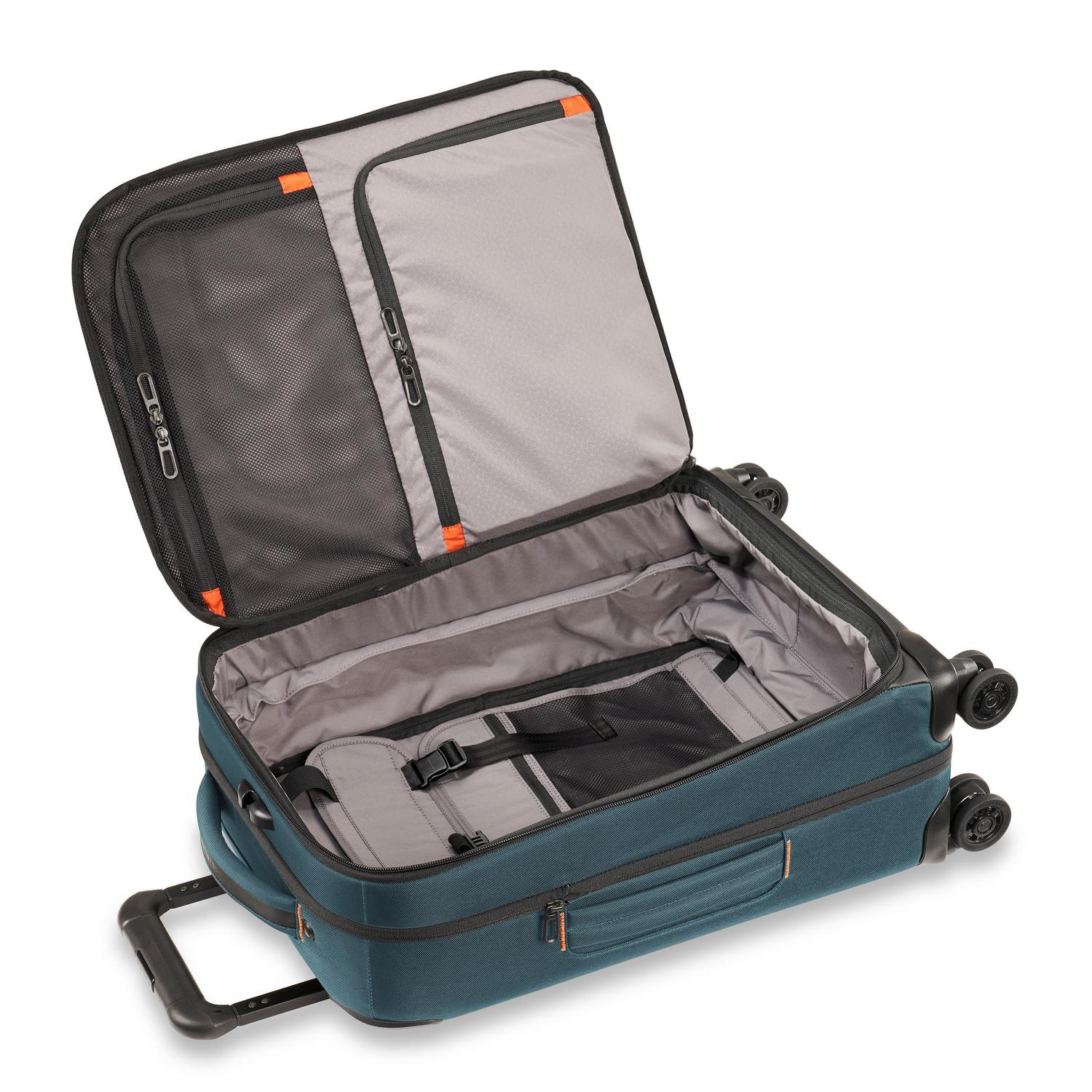 ZDX Domestic 22" Carry-On Expandable Spinner Ocean Open #color_ocean