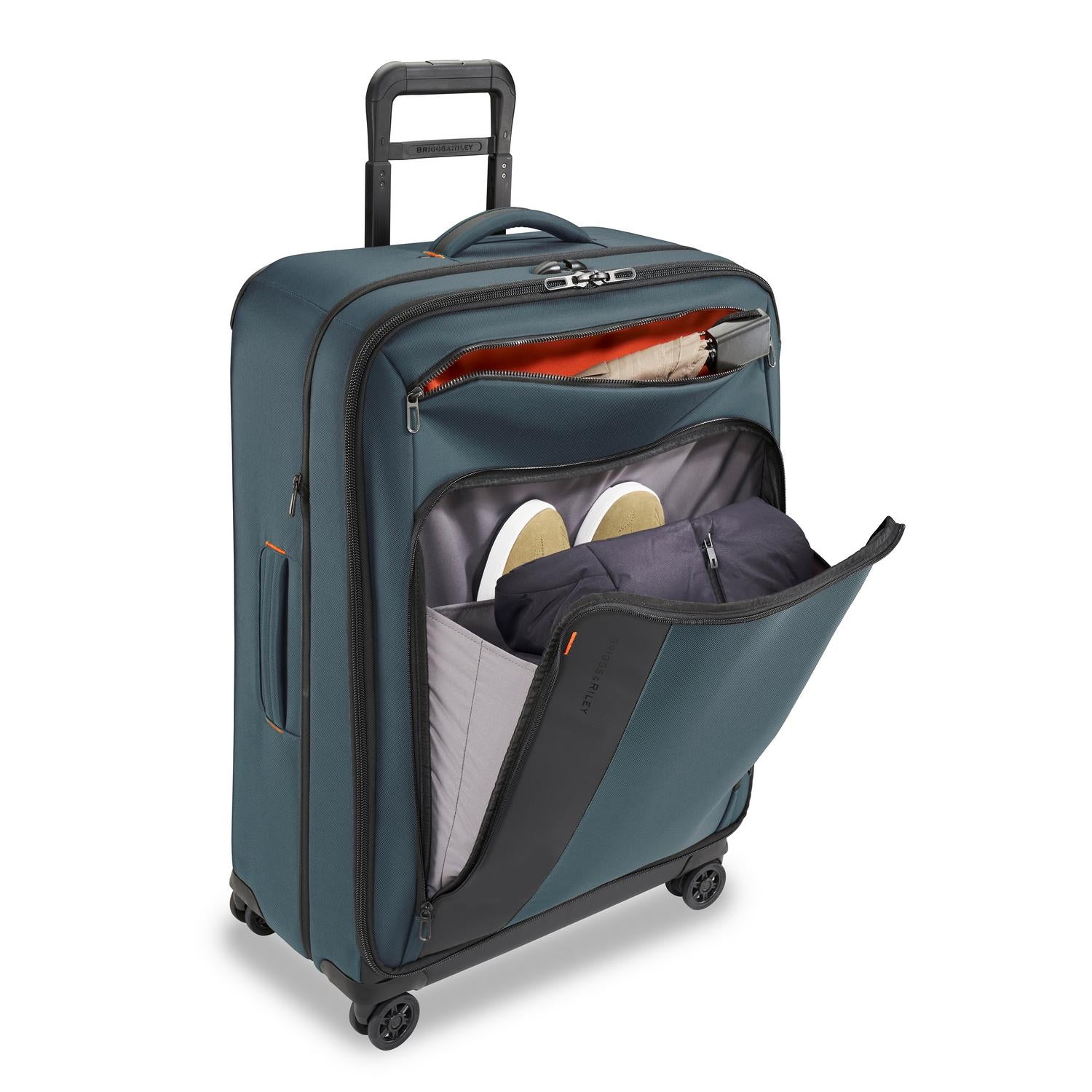 ZDX Large Expandable Spinner Ocean Front Pockets #color_ocean