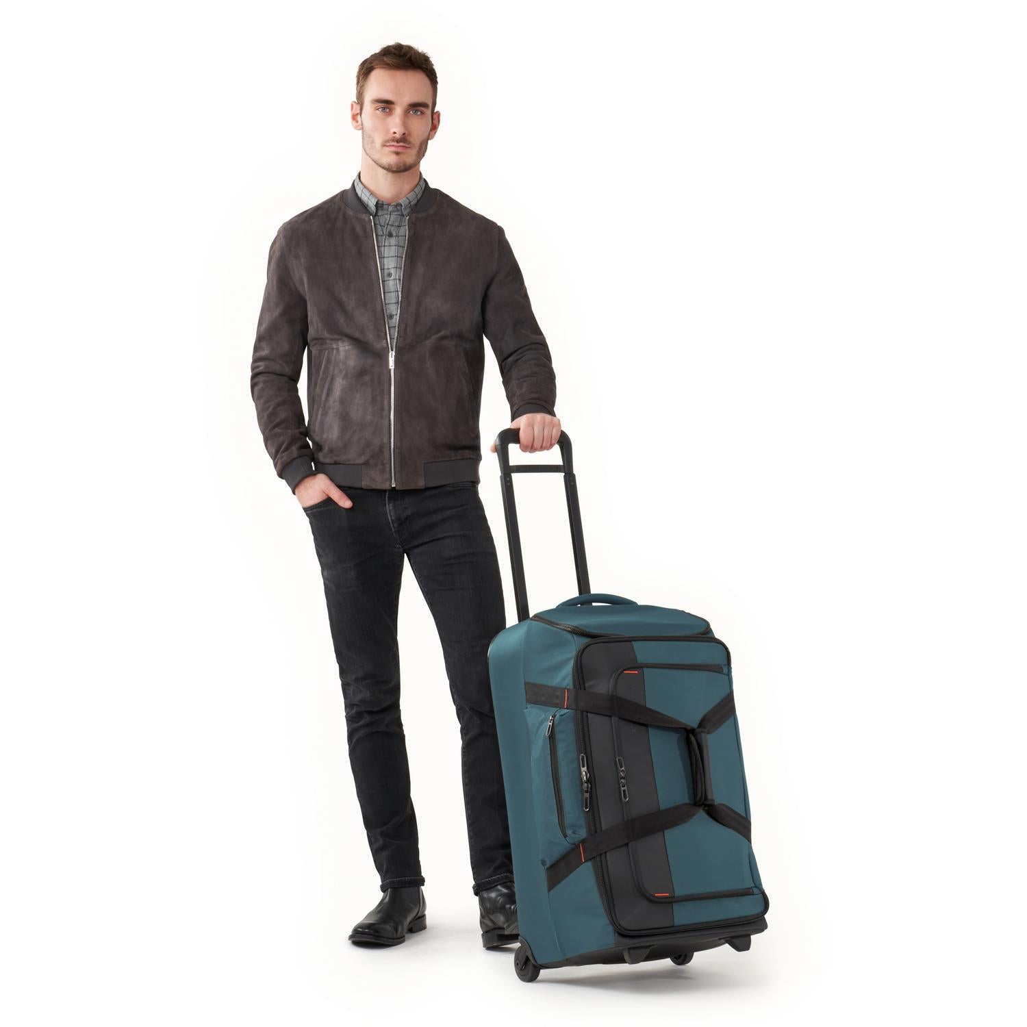 ZDX Medium Upright Duffle Ocean with Person #color_ocean