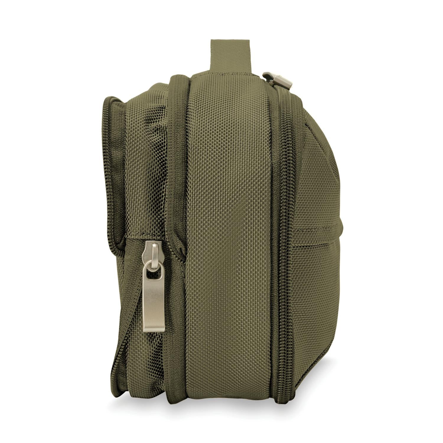 Briggs and Riley Expandable Essentials Kit Olive Side #color_olive