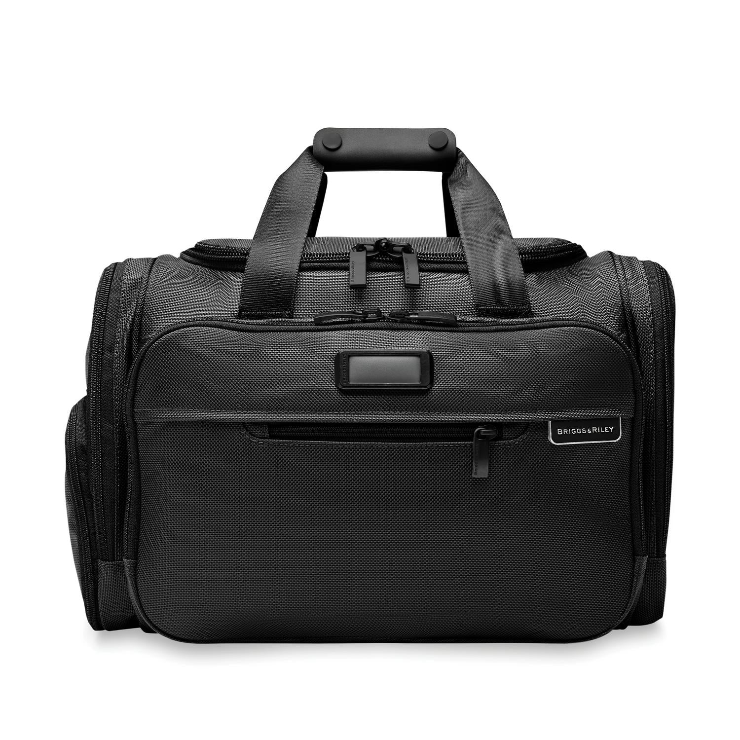 Briggs and Riley Underseat Duffle Black Front View  #color_black