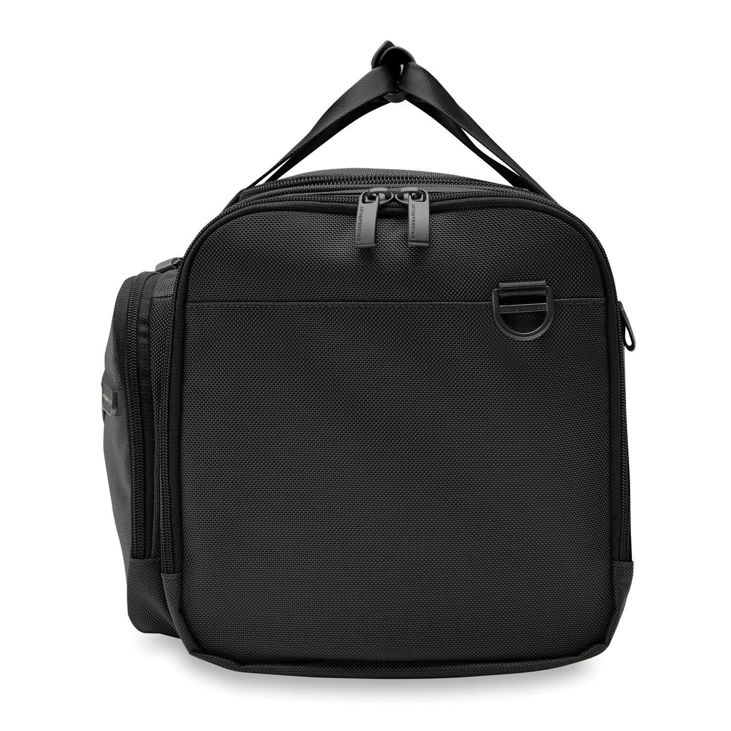 Briggs and Riley Underseat Duffle Black Side View  #color_black