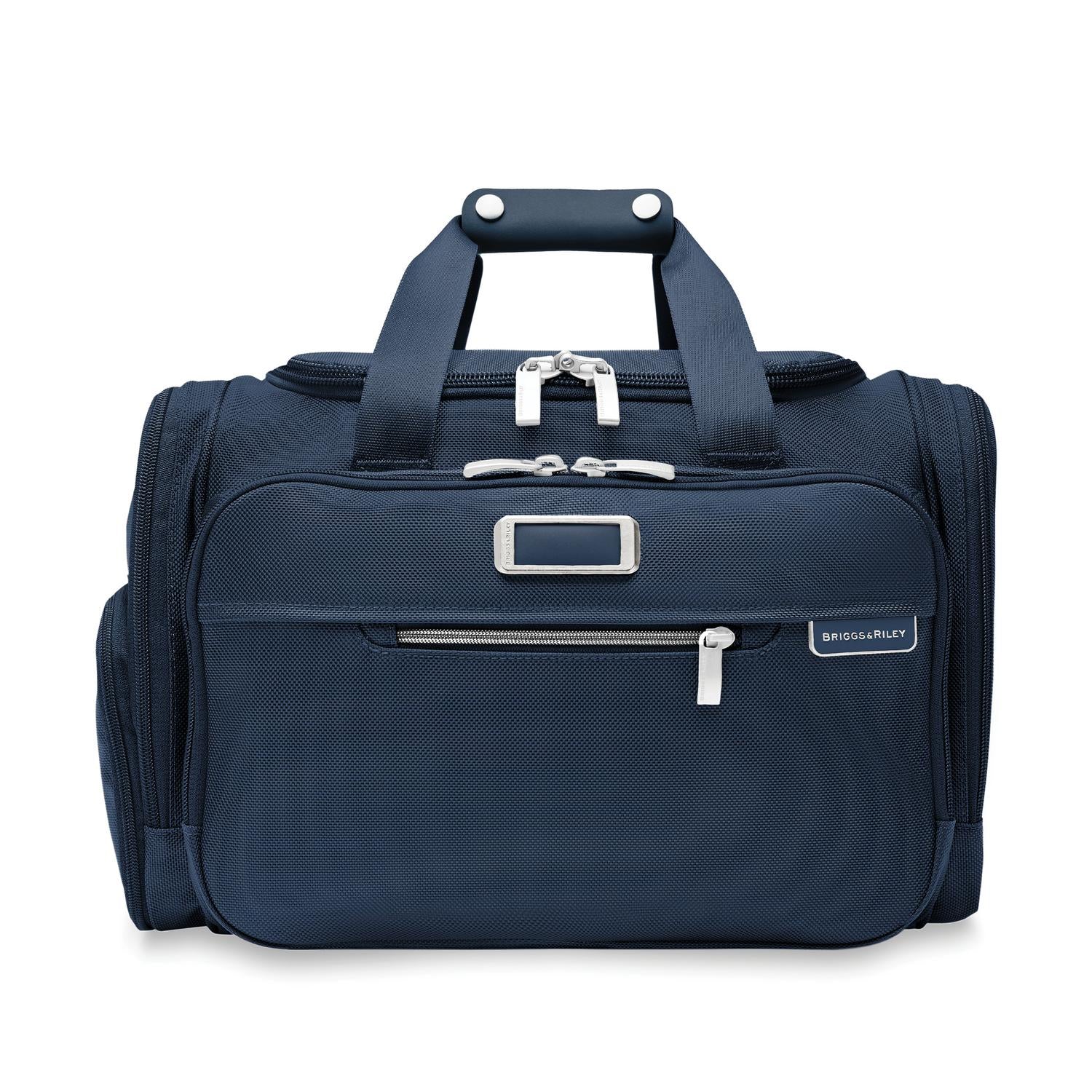 Briggs and Riley Underseat Duffle Navy Front View  #color_navy