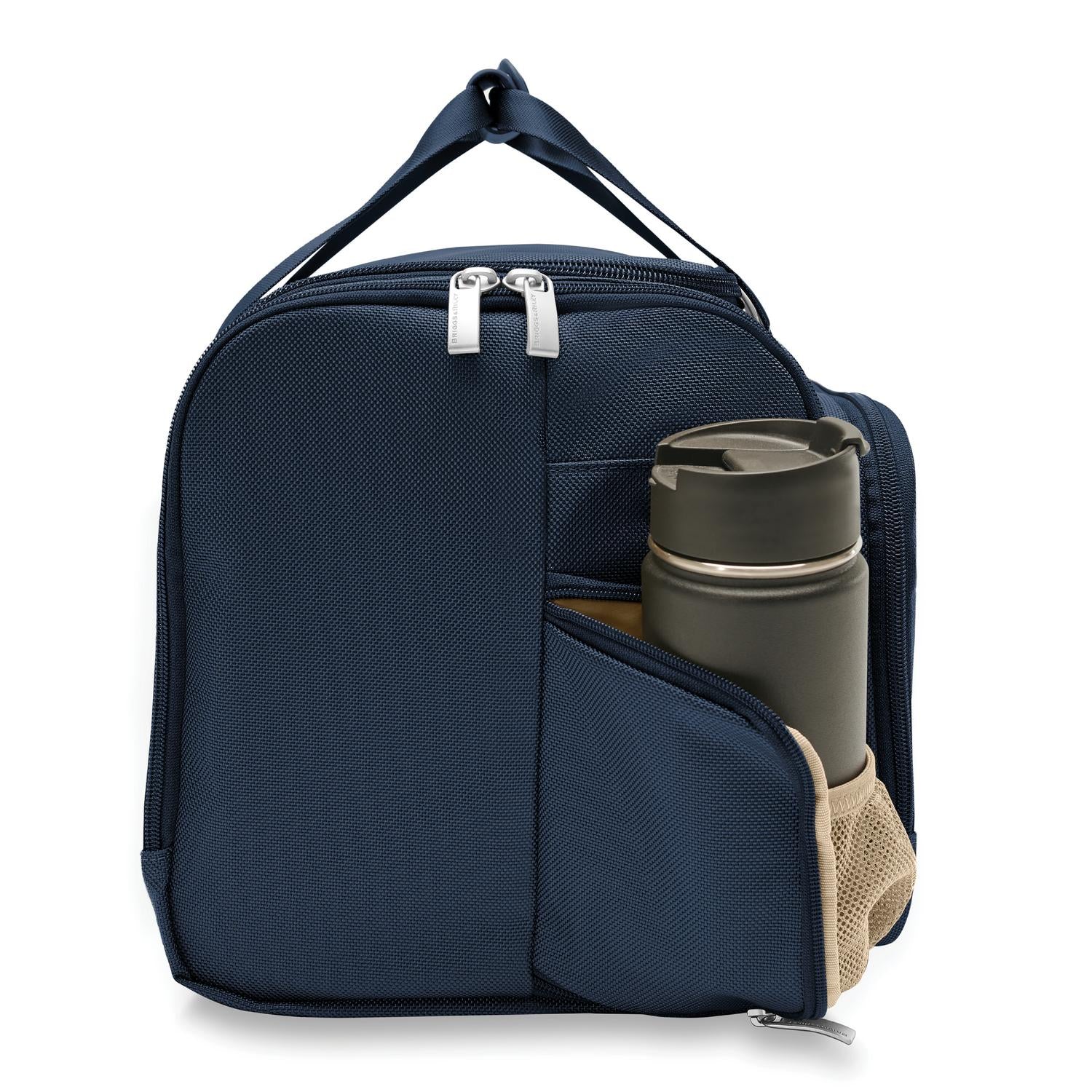 Briggs and Riley Underseat Duffle Navy Side View  #color_navy