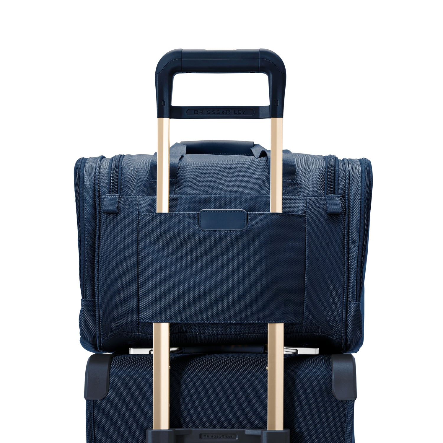 Briggs and Riley Underseat Duffle Navy Back Slip Through Panel #color_navy