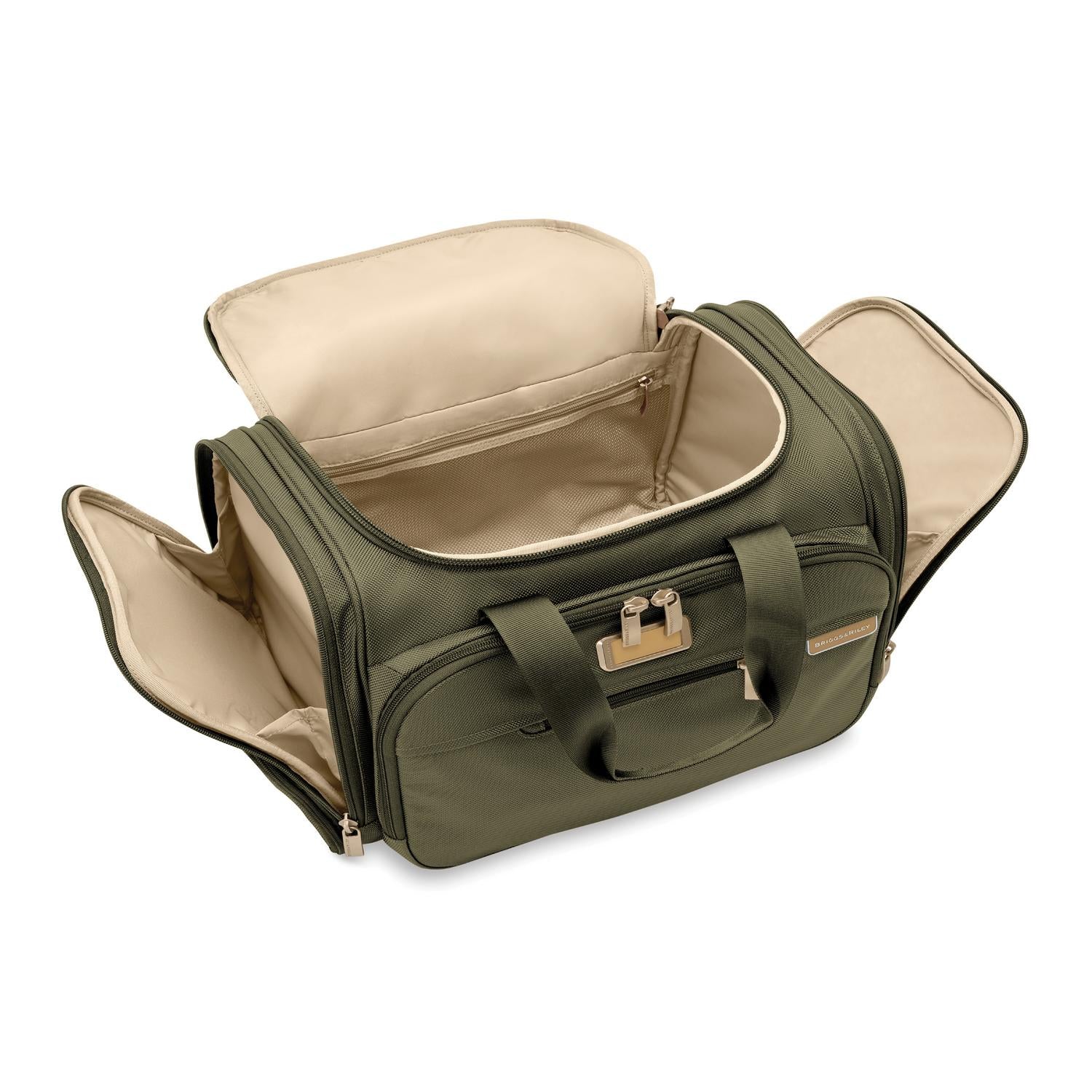Briggs and Riley Underseat Duffle Olive Open #color_olive