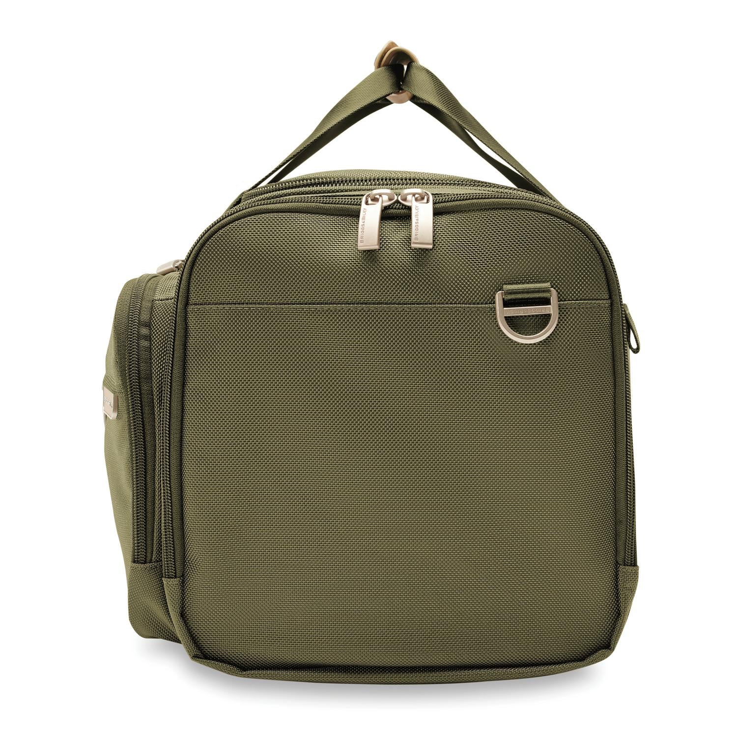 Briggs and Riley Underseat Duffle Olive Side View  #color_olive