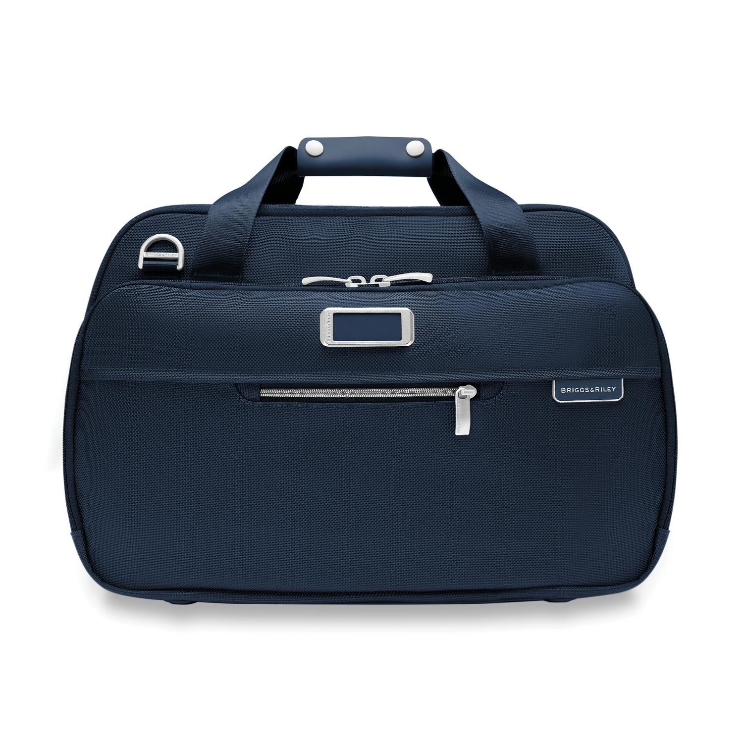 Briggs and Riley Expandable Cabin Bag Navy Front View  #color_navy