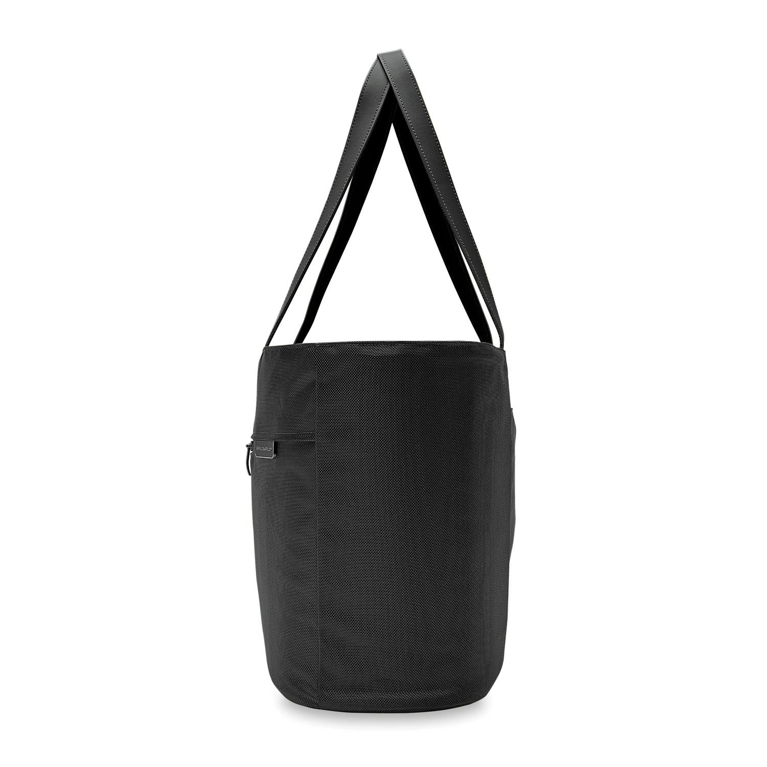 Briggs and Riley Traveler Tote Black Side View #color_black