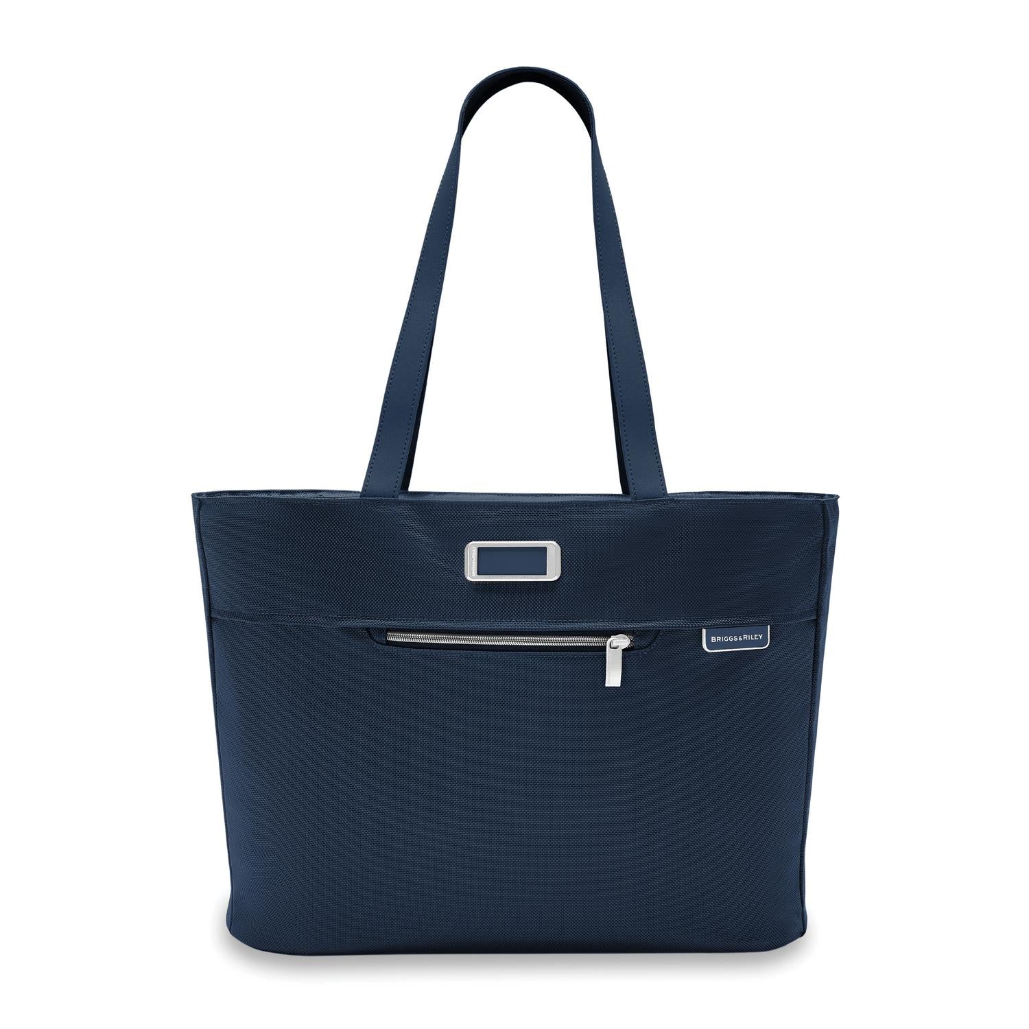 Briggs and Riley Traveler Tote Navy Front View #color_navy
