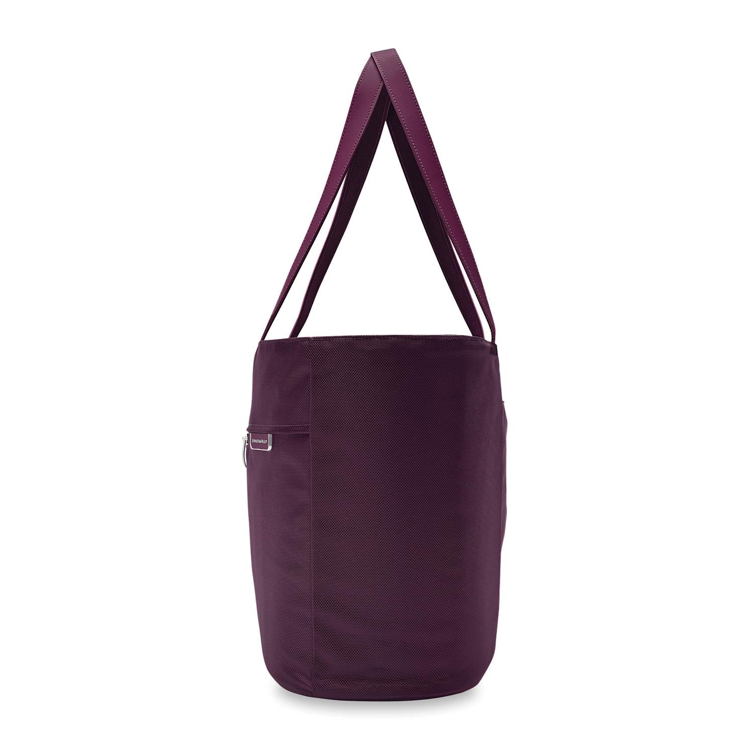 Baseline Traveler Tote Plum Side View #color_plum