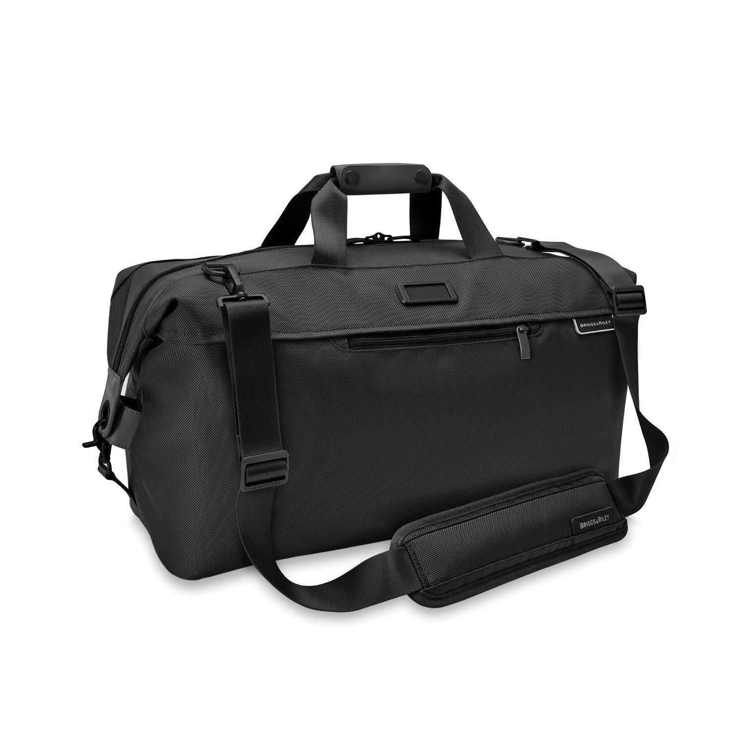 Briggs and Riley Weekender Duffle Black side view  #color_black