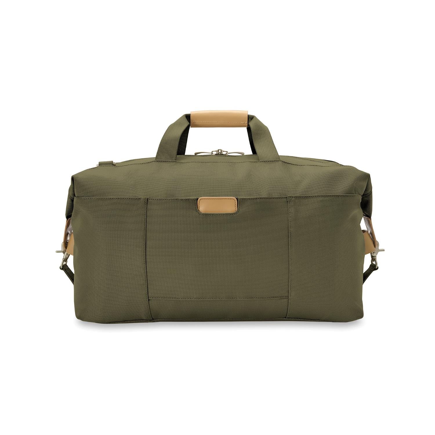 Briggs and Riley Weekender Duffle Olive back view  #color_olive
