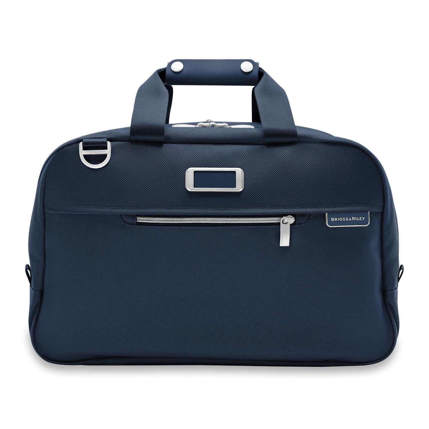 Briggs and Riley Executive Travel Duffle Navy front view  #color_navy