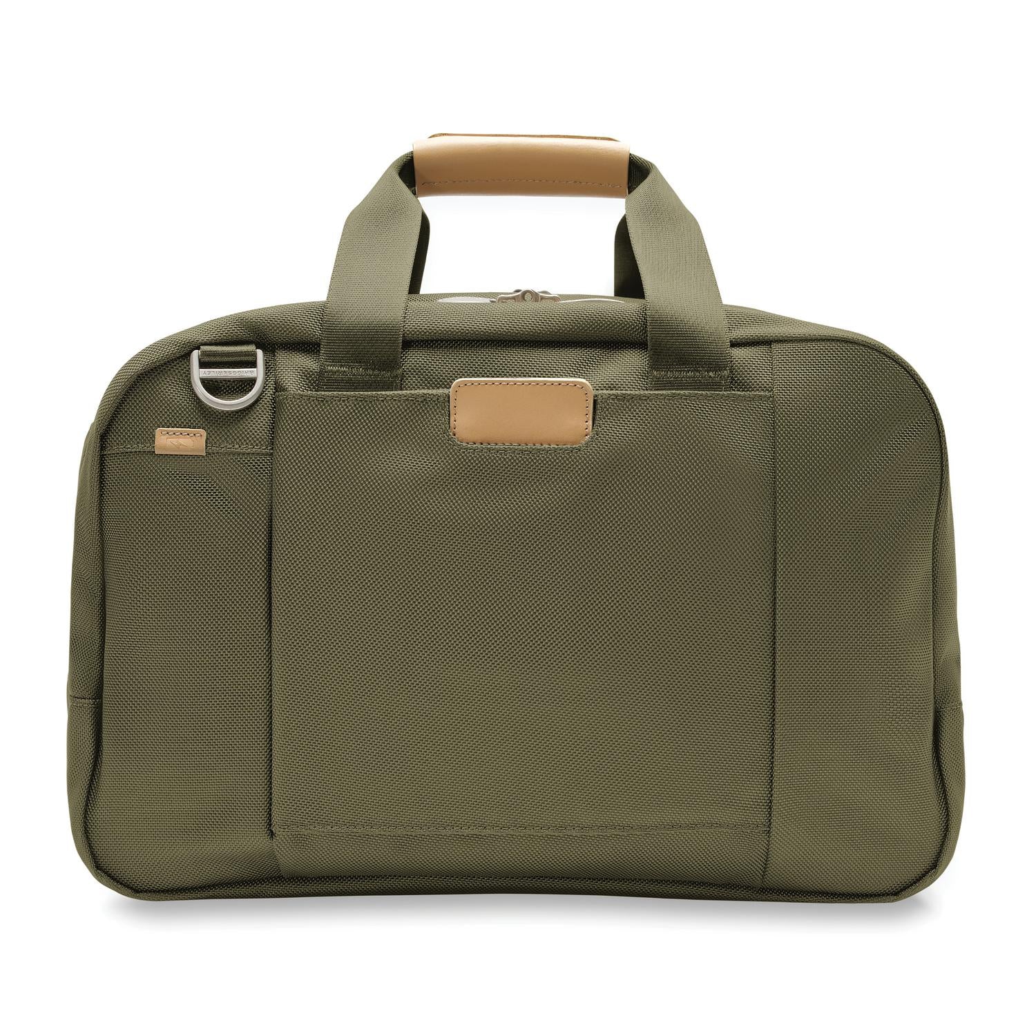 Briggs and Riley Executive Travel Duffle Olive back view  #color_olive