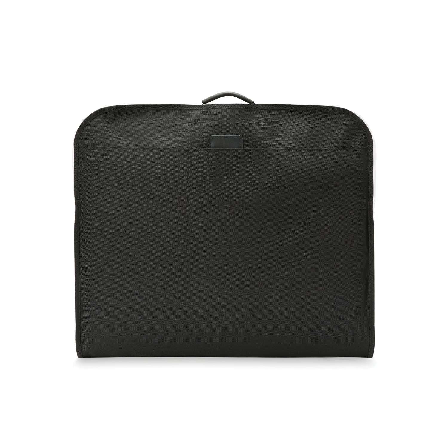 Briggs and Riley Classic Garment Bag Black Back View #color_black