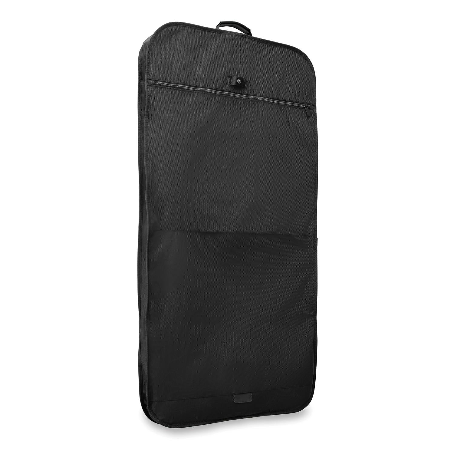 Briggs and Riley Classic Garment Bag Black Open Side View #color_black