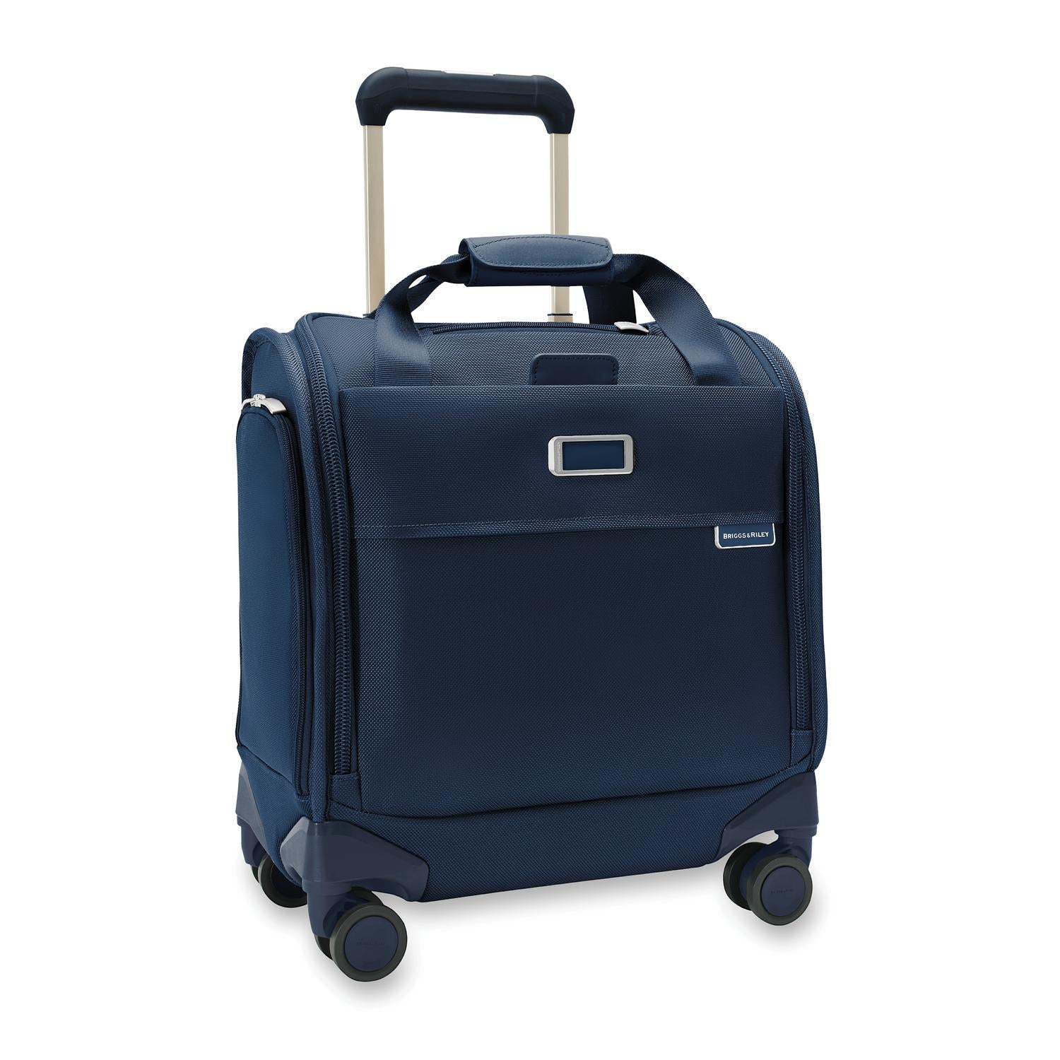 Briggs and Riley Baseline Cabin Spinner Navy Side View #color_navy