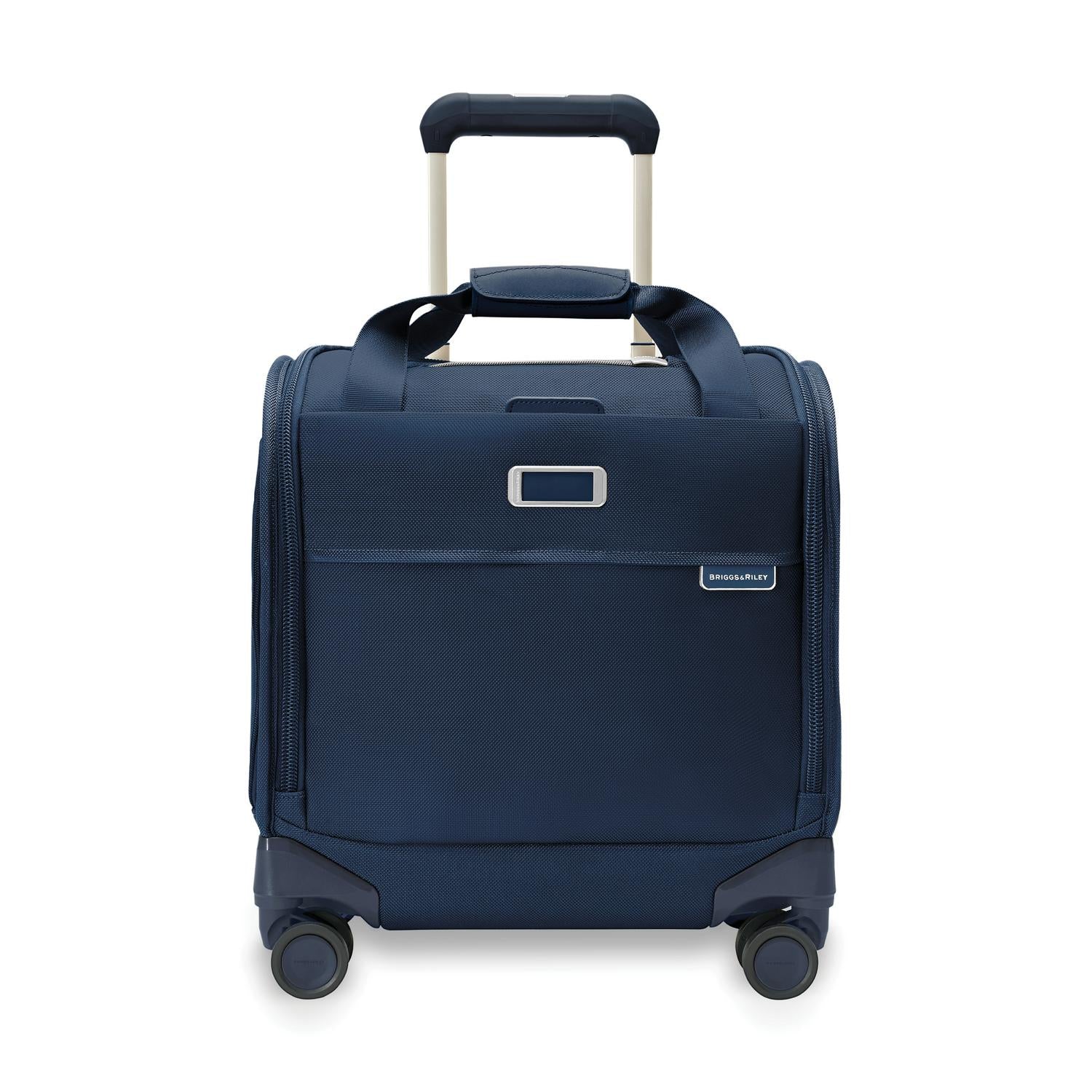 Briggs and Riley Baseline Cabin Spinner Navy Front View #color_navy