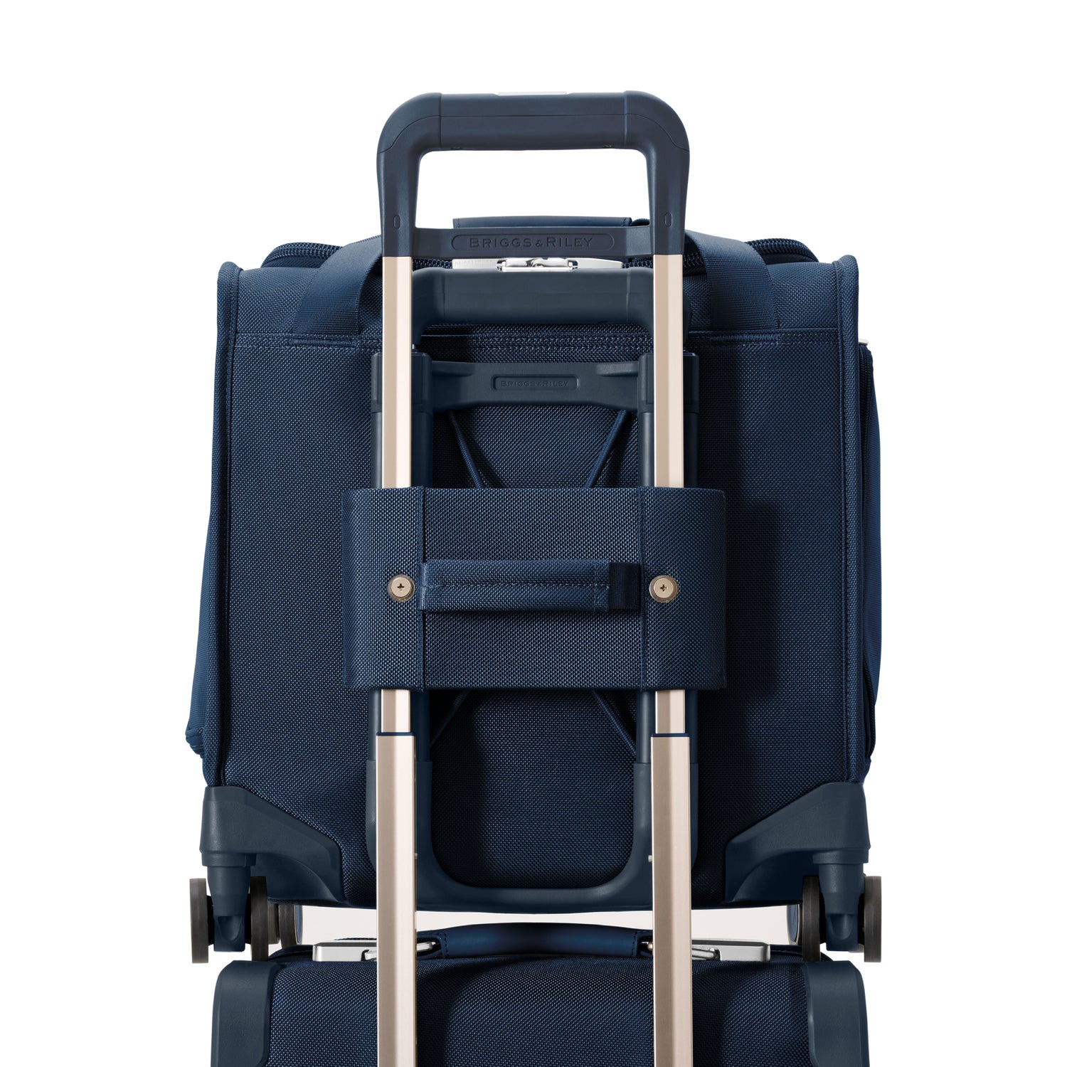 Briggs and Riley Cabin Spinner Navy Interlocking Handle System #color_navy