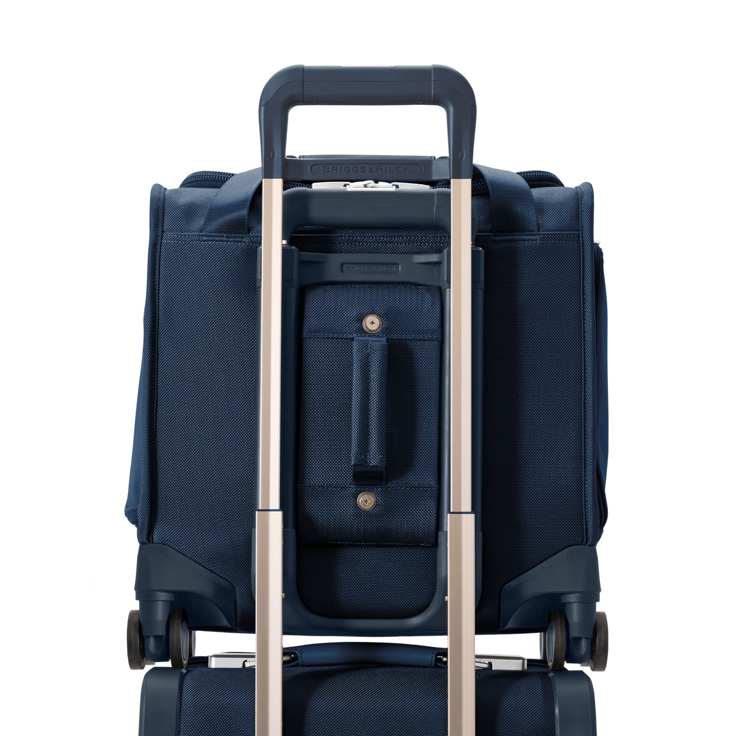 Briggs and Riley Cabin Spinner Navy Interlocking Handle System #color_navy